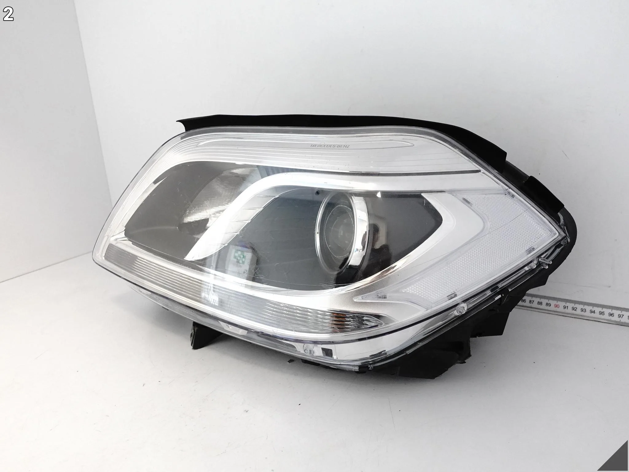 MERCEDES GL II X166 12-15 LAMPA HEADLIGHT ZWYKŁA HALOGEN LEWA PRZÓD EU 79dc6095a0b36d426a61656f4ffff6a1