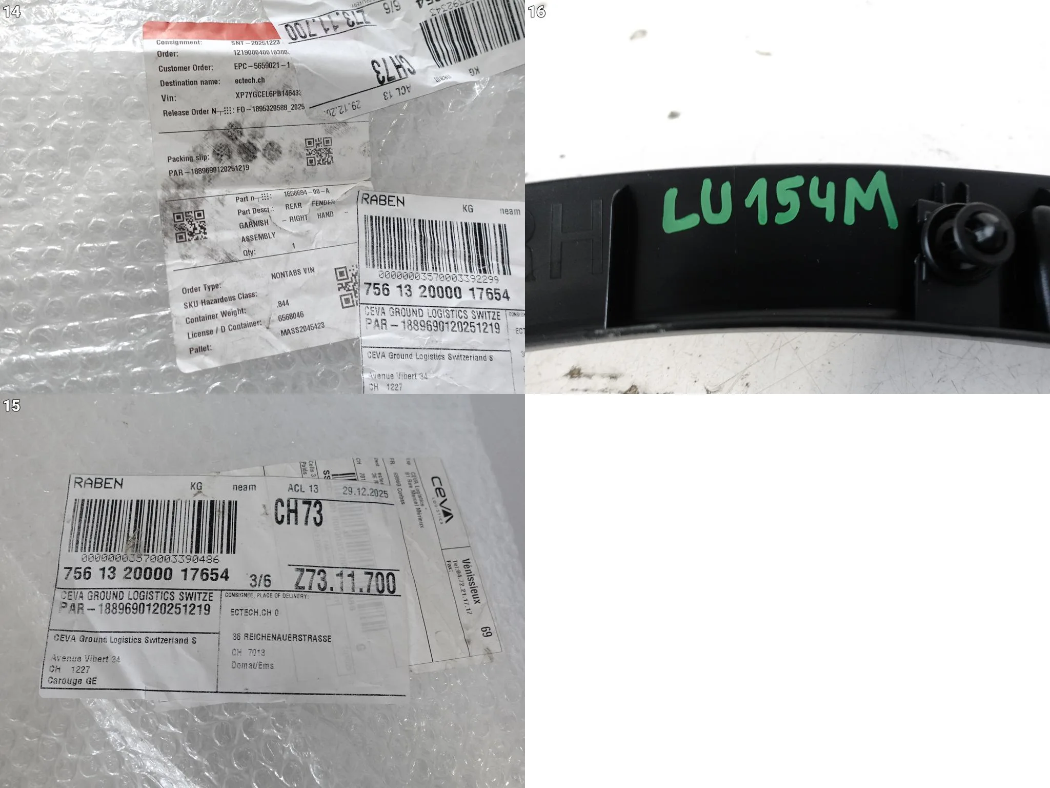TESLA MODEL Y 20-25 LISTWA NAKŁADKA NA BŁOTNIK TYŁ PRAWA ORYGINALNA 017e5262e531faf181b230d9c531e4b8