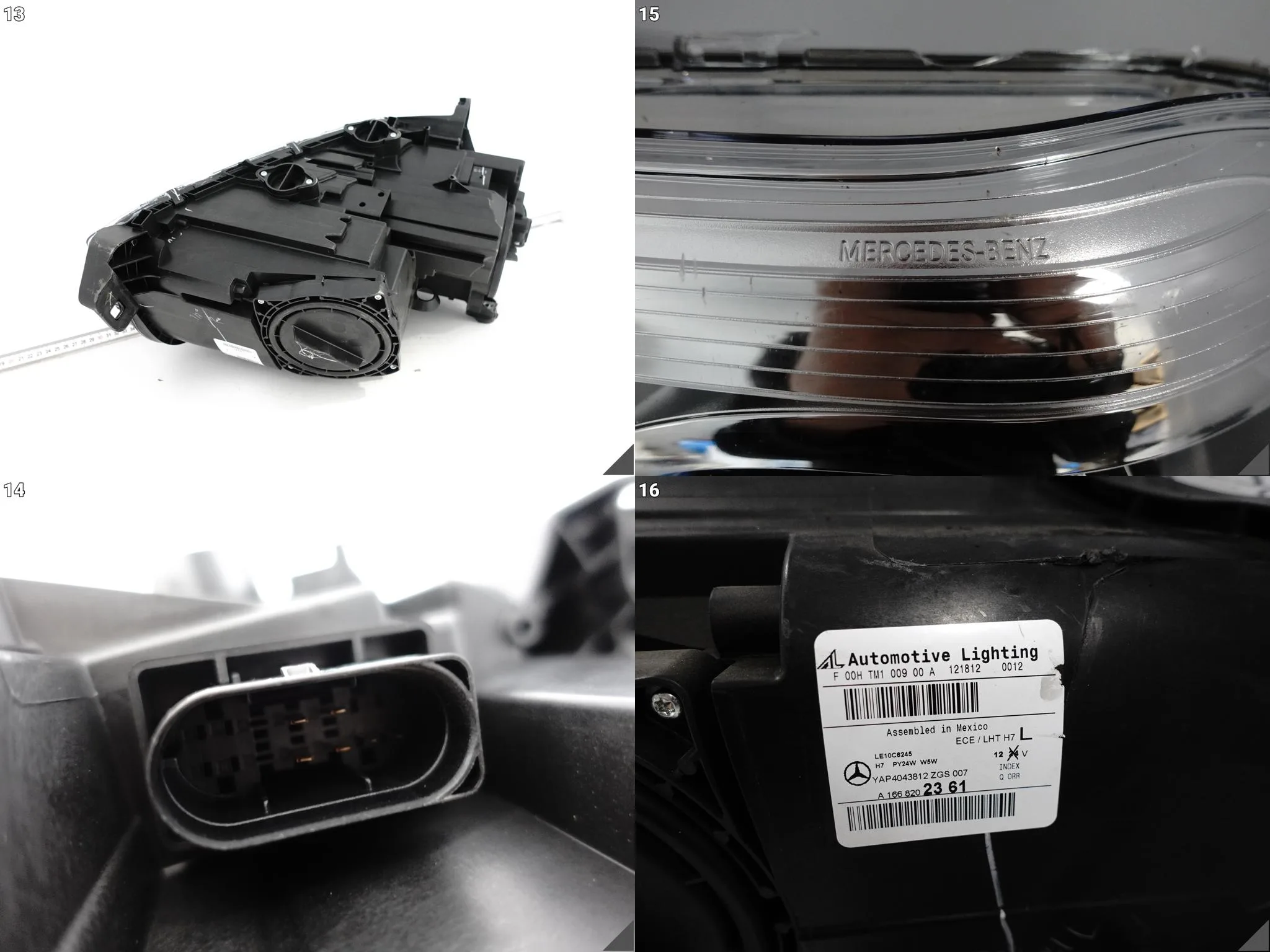MERCEDES GL II X166 12-15 LAMPA HEADLIGHT ZWYKŁA HALOGEN LEWA PRZÓD UK 85677dfd26d87eb421e85fa3bf228083