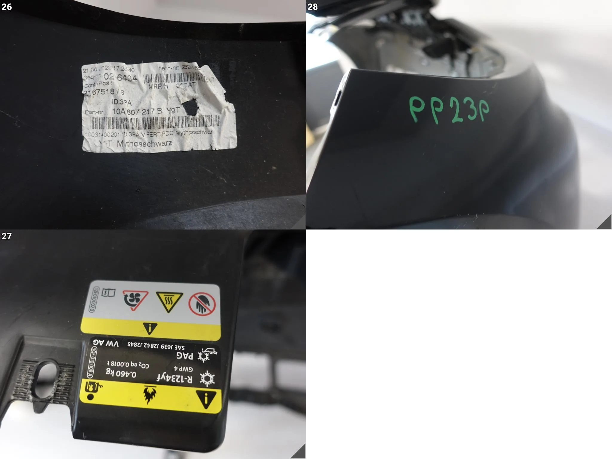 VW ID3 ID.3 10A LIFT 23- ZDERZAK + WZMOCNIENIE PRZÓD (BEZ SPRYSKÓW I PDC) 95236915a7dbdc3e9a72365e93885d4c