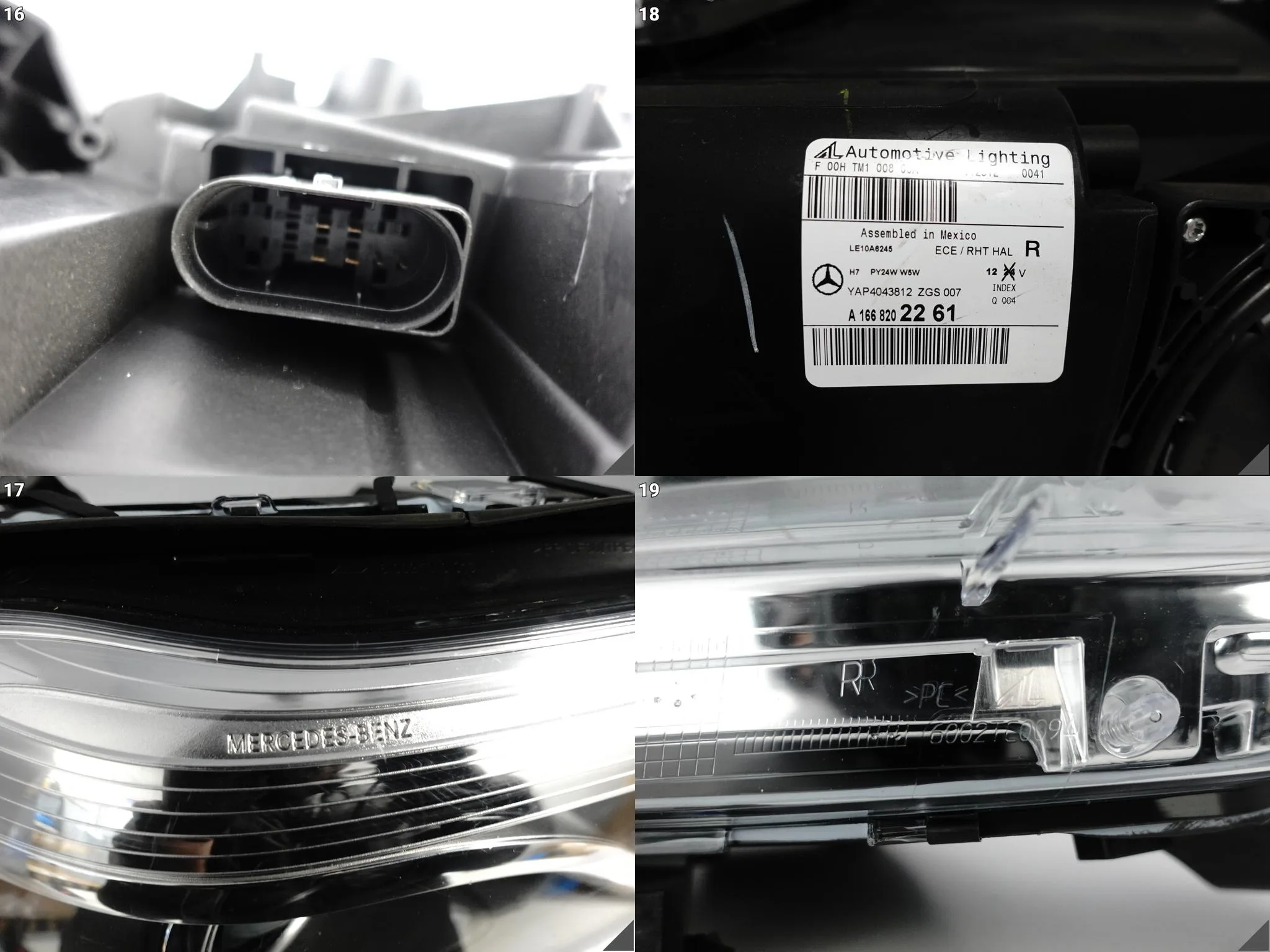 MERCEDES GL II X166 12-15 LAMPA HEADLIGHT ZWYKŁA HALOGEN PRAWA PRZÓD EU a1b81d34bfdcc231551b5371309a7bcd