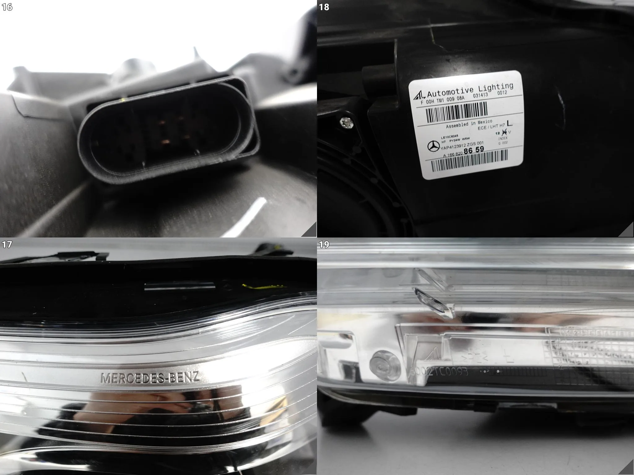 MERCEDES GL II X166 12-15 LAMPA HEADLIGHT ZWYKŁA HALOGEN LEWA PRZÓD UK 692587467b824f0d6e356cb58d7f7375