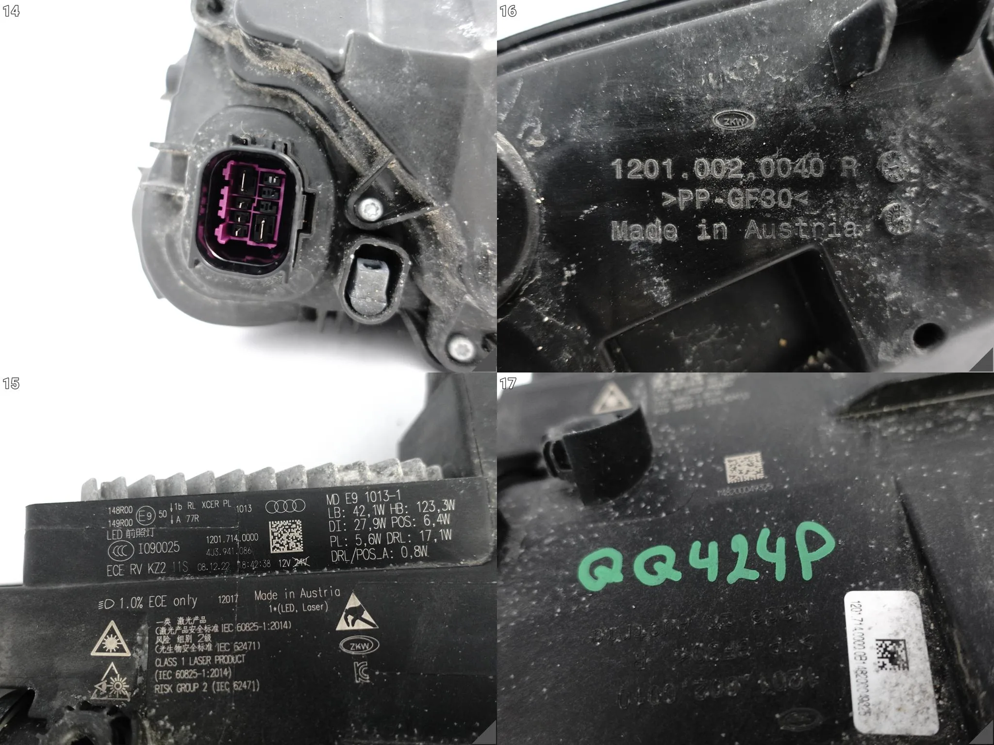 AUDI E-TRON GT RS 4J3 20- LAMPA LASER FULL LED PRAWA PRZÓD EUROPA 4J3941086 1671c10ee72649f3a65c87fe92b92aac