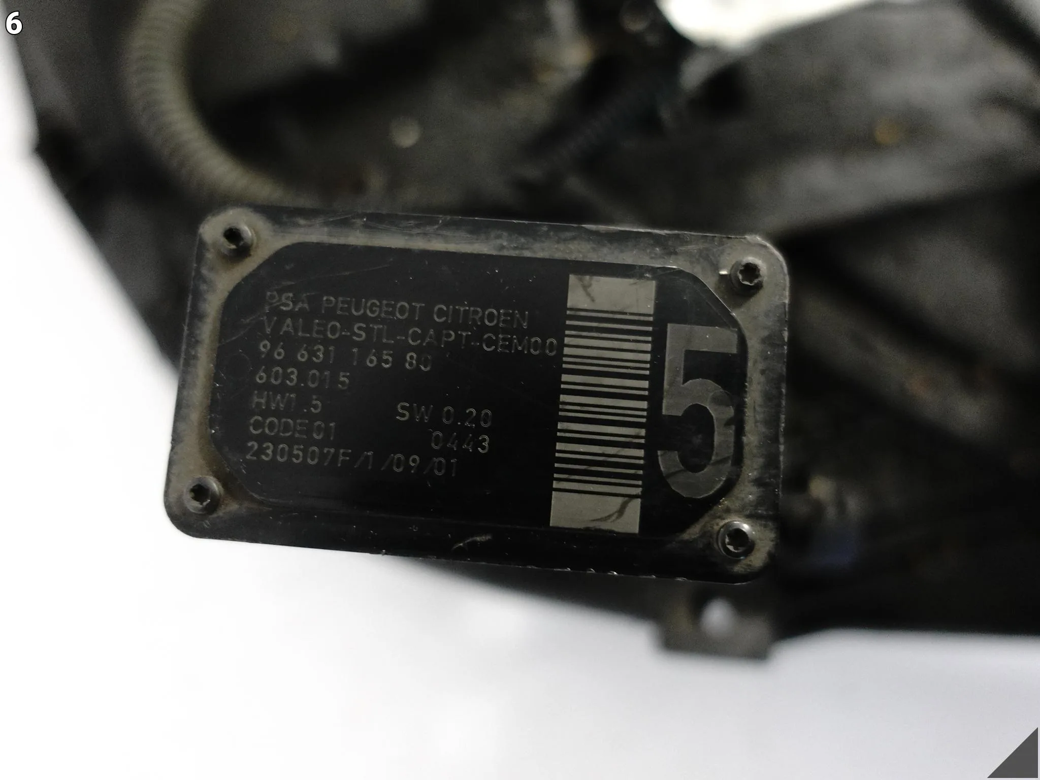 CITROEN C6 05-12 NADKOLE PRZEDNIA CZĘŚĆ PRAWE PRZÓD + CZUJNIKI ZMIANY PASA b5468f47b994954f6465b273e30c3f0b