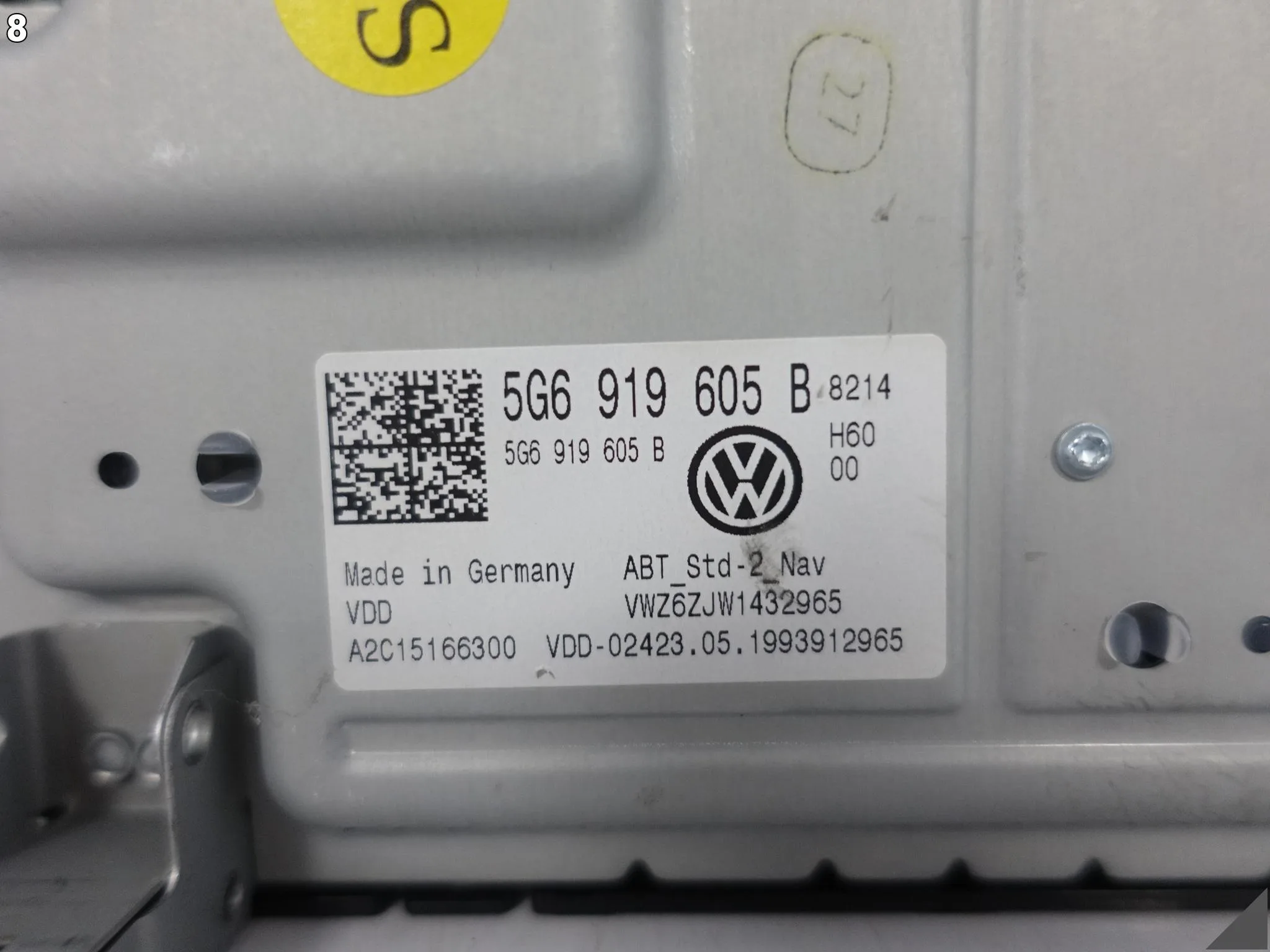 VW GOLF 7 VII 5G0 5G6 TIGUAN 5NA PASSAT B8 3G0 MONITOR WYŚWIETLACZ LCD 0011504d237a9a28171420001f8d35bf