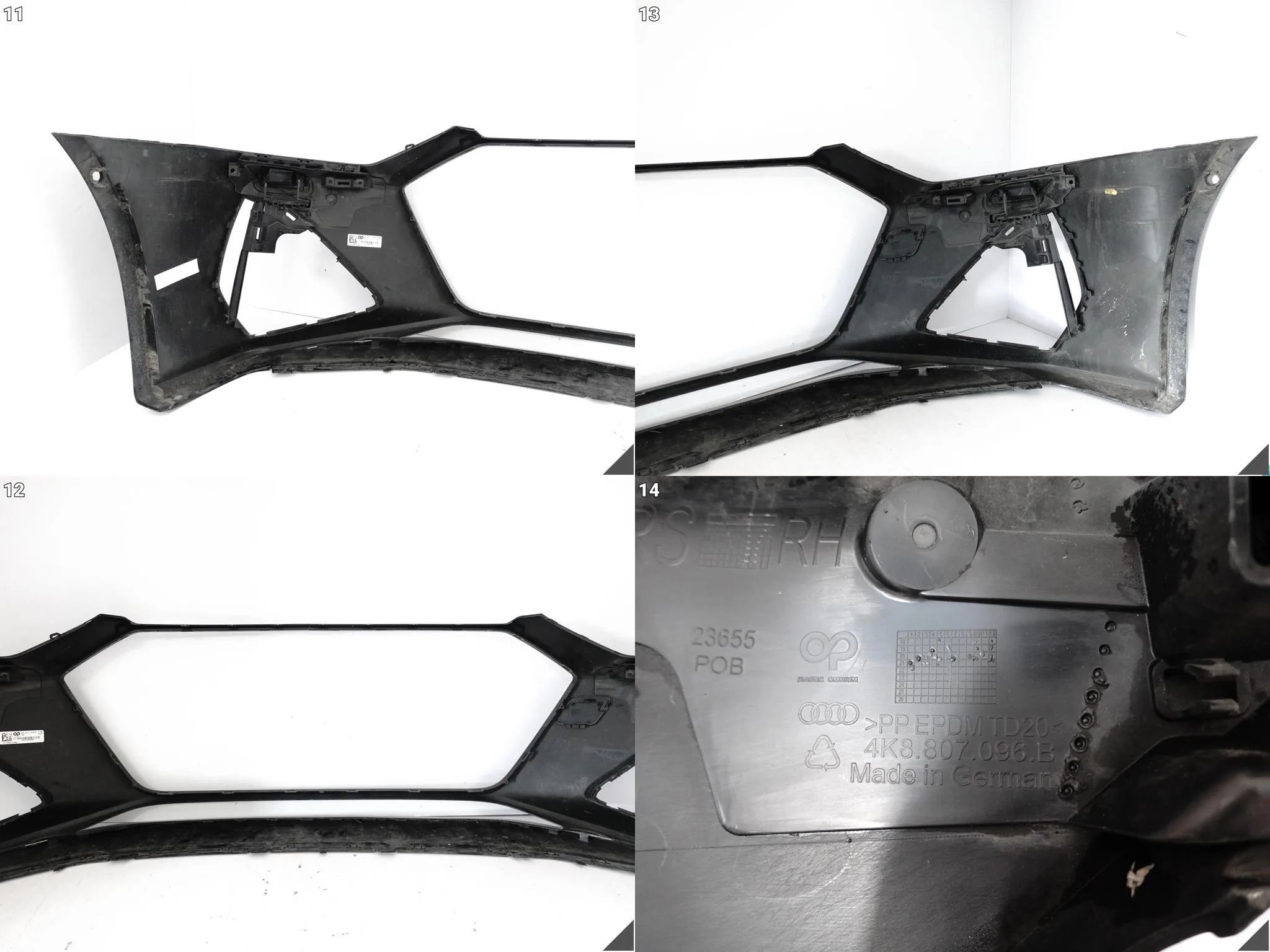 AUDI RS7 4K8 RS6 4K0 C8 20- ZDERZAK BUMPER PRZÓD (SPRYSKI/PDC) + ZAŚLEPKI e7d05048338240937dcfb41e0656ef7f