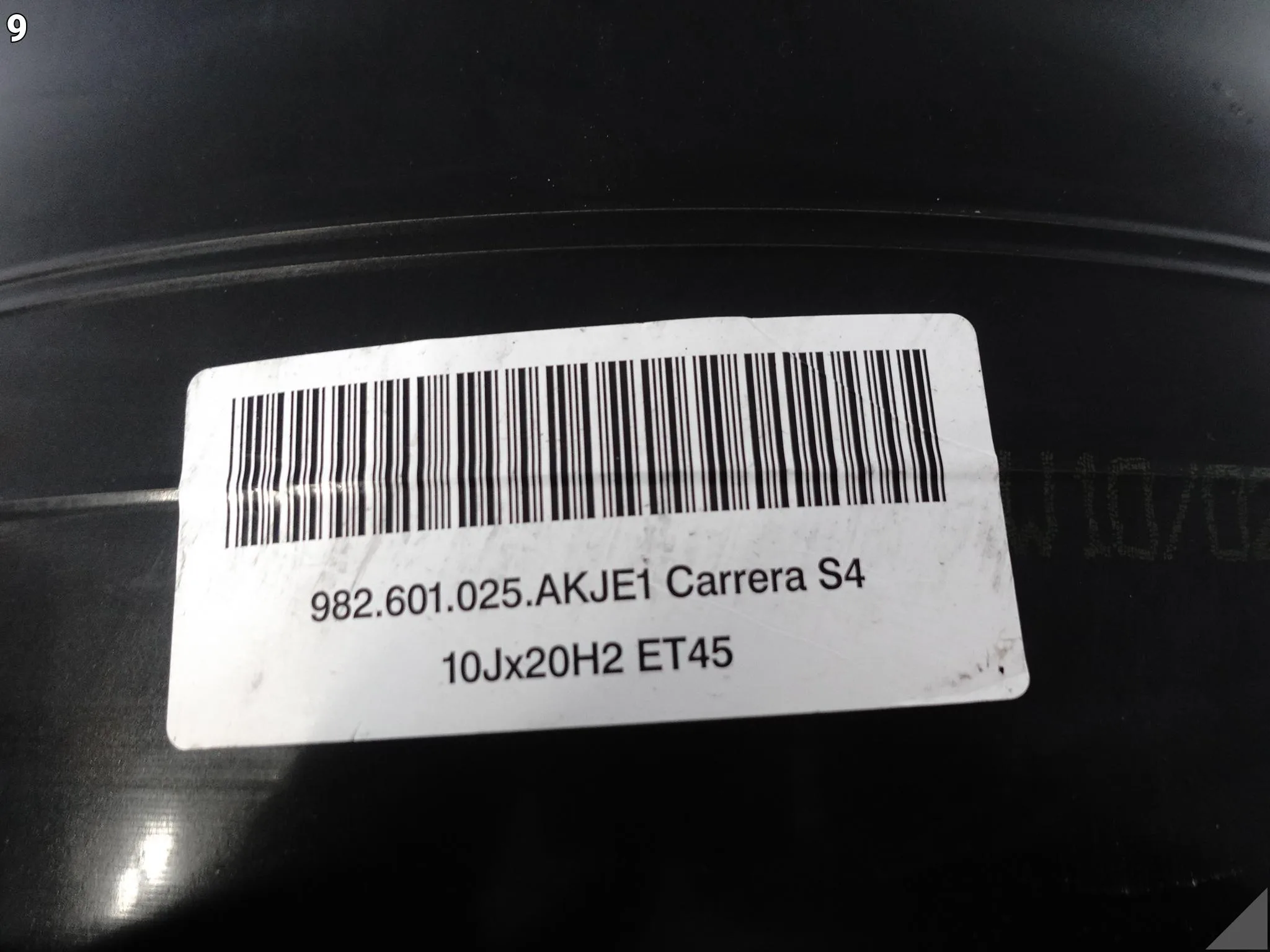 PORSCHE 982 718 BOXSTER CAYMAN CARRERA S4 FELGA ALUFELGA 10Jx20 ET45 JE1 8124d0dee5eee4105ac320adc5ee4553