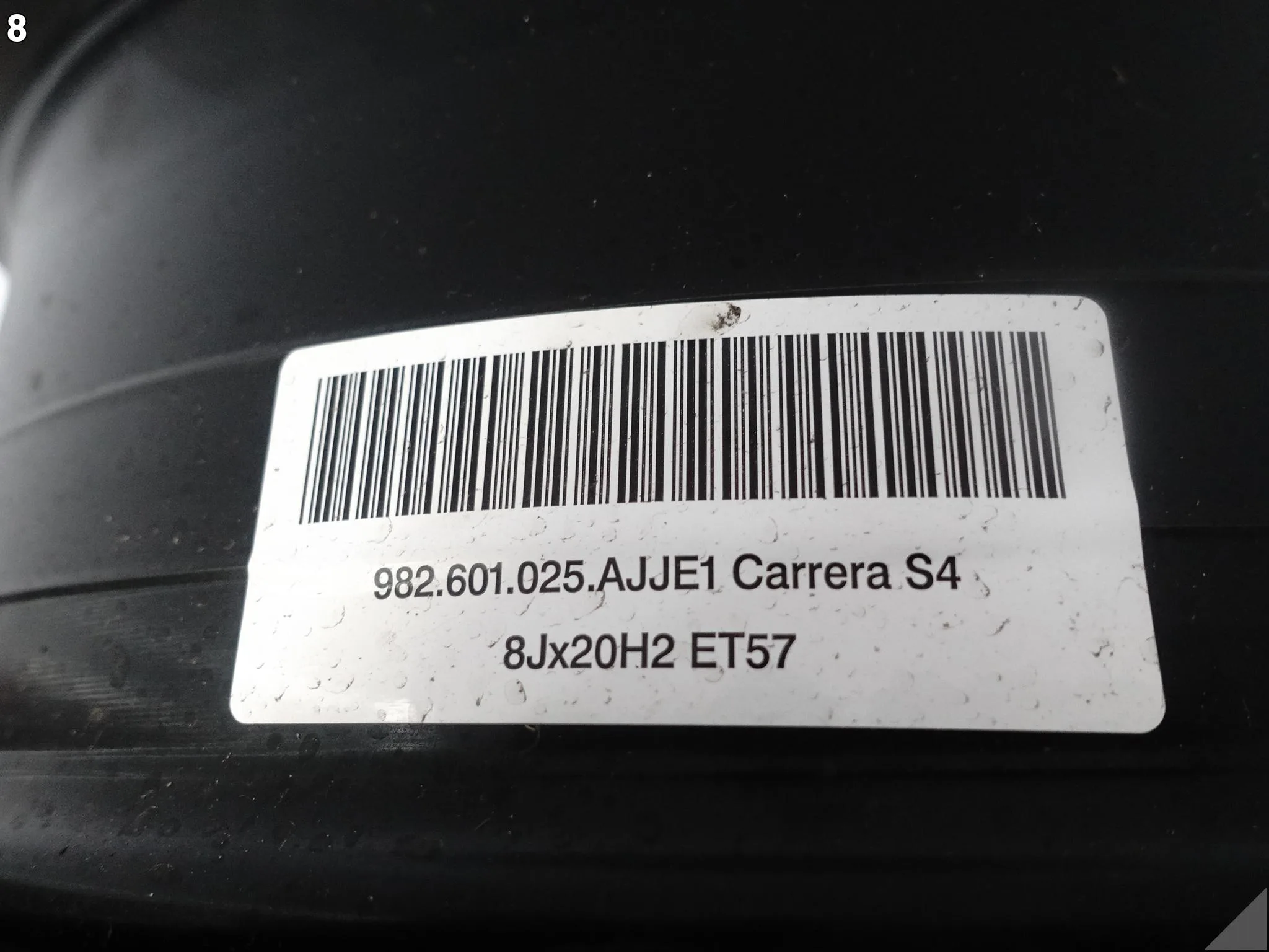 PORSCHE 982 718 BOXSTER CAYMAN CARRERA S4 FELGA ALUFELGA 8Jx20 ET57 JE1 dff119e417f23031fe58a825a7adcb37