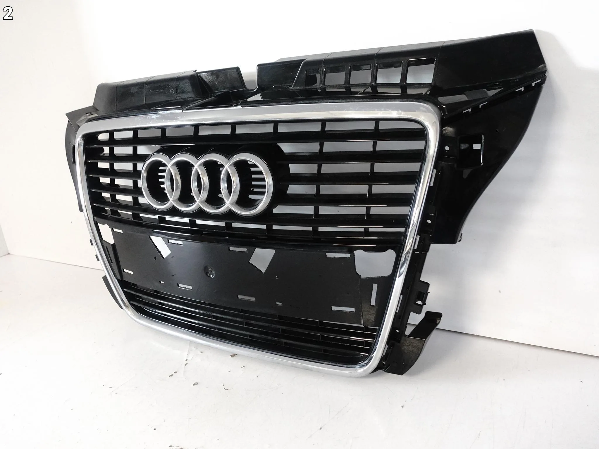 AUDI A3 8P0 LIFT S-LINE 08-12 GRILL ATRAPA KRATKA W ZDERZAK CZARNY POŁYSK f890654088be05cc245ce345074cc166