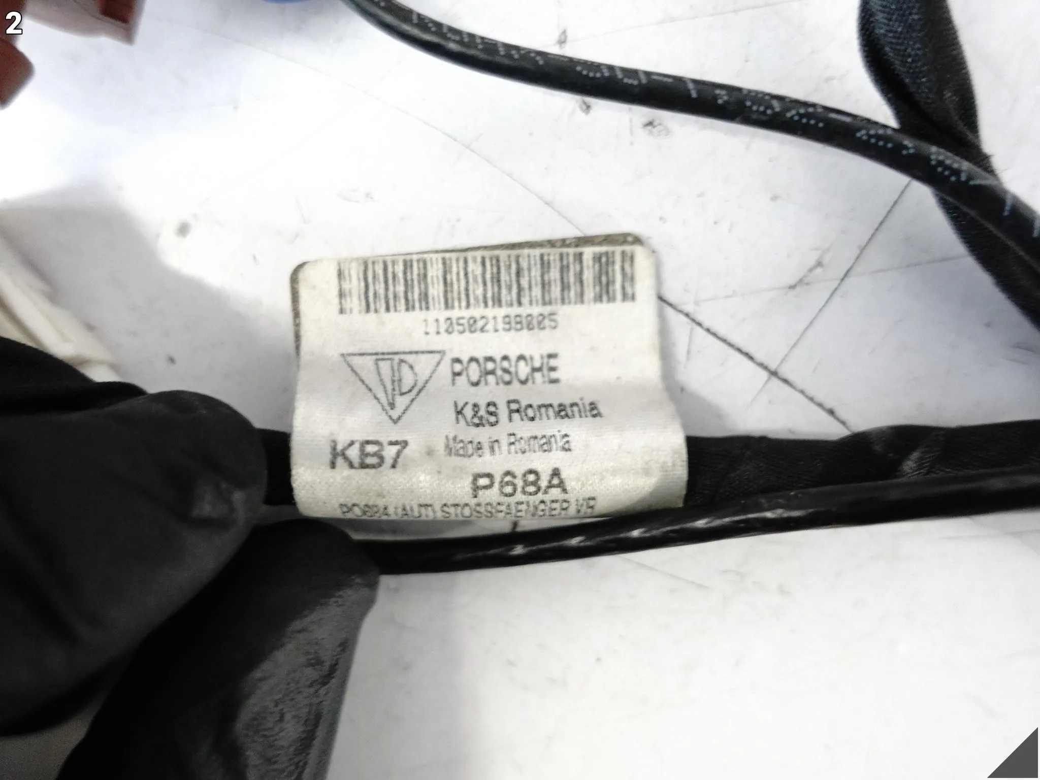 PORSCHE 911 992 19- WIĄZKA INSTALACJA PDC W ZDERZAK PRZÓD 992972156B 7115c676f99cecf76192dd7d3d728462