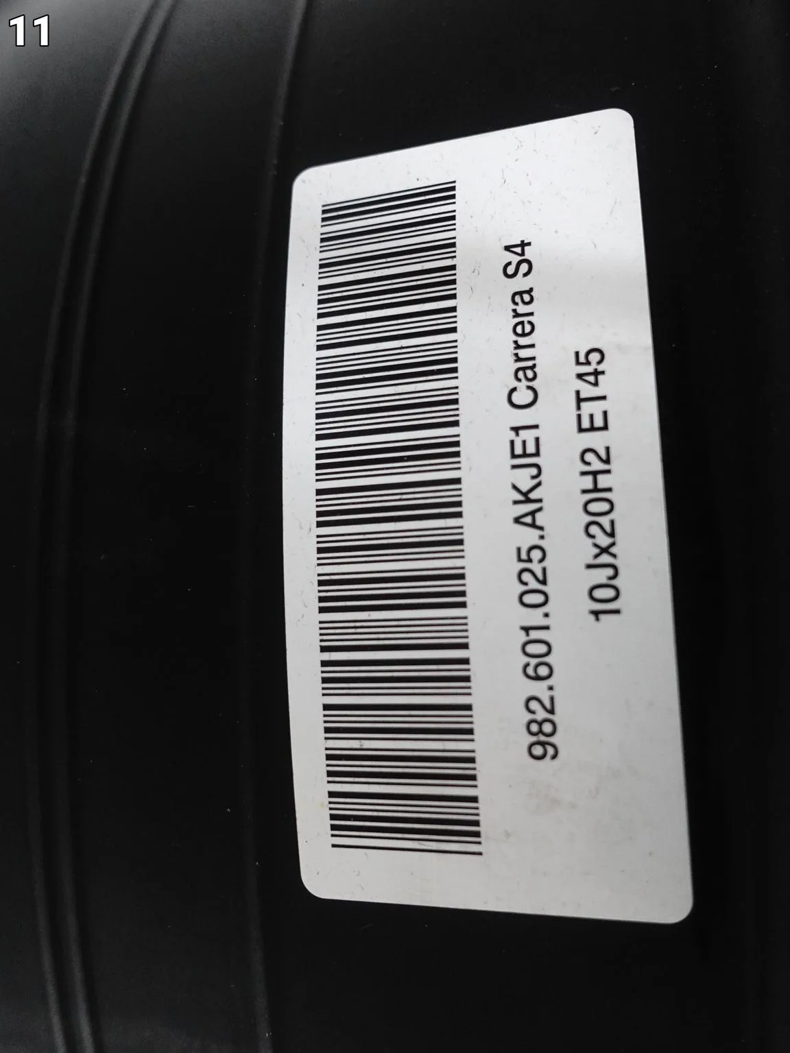 PORSCHE 982 718 BOXSTER CAYMAN CARRERA S4 FELGA ALUFELGA 10Jx20 ET45 JE1 73ccc636d8669f7bfffbb143b5ed1228