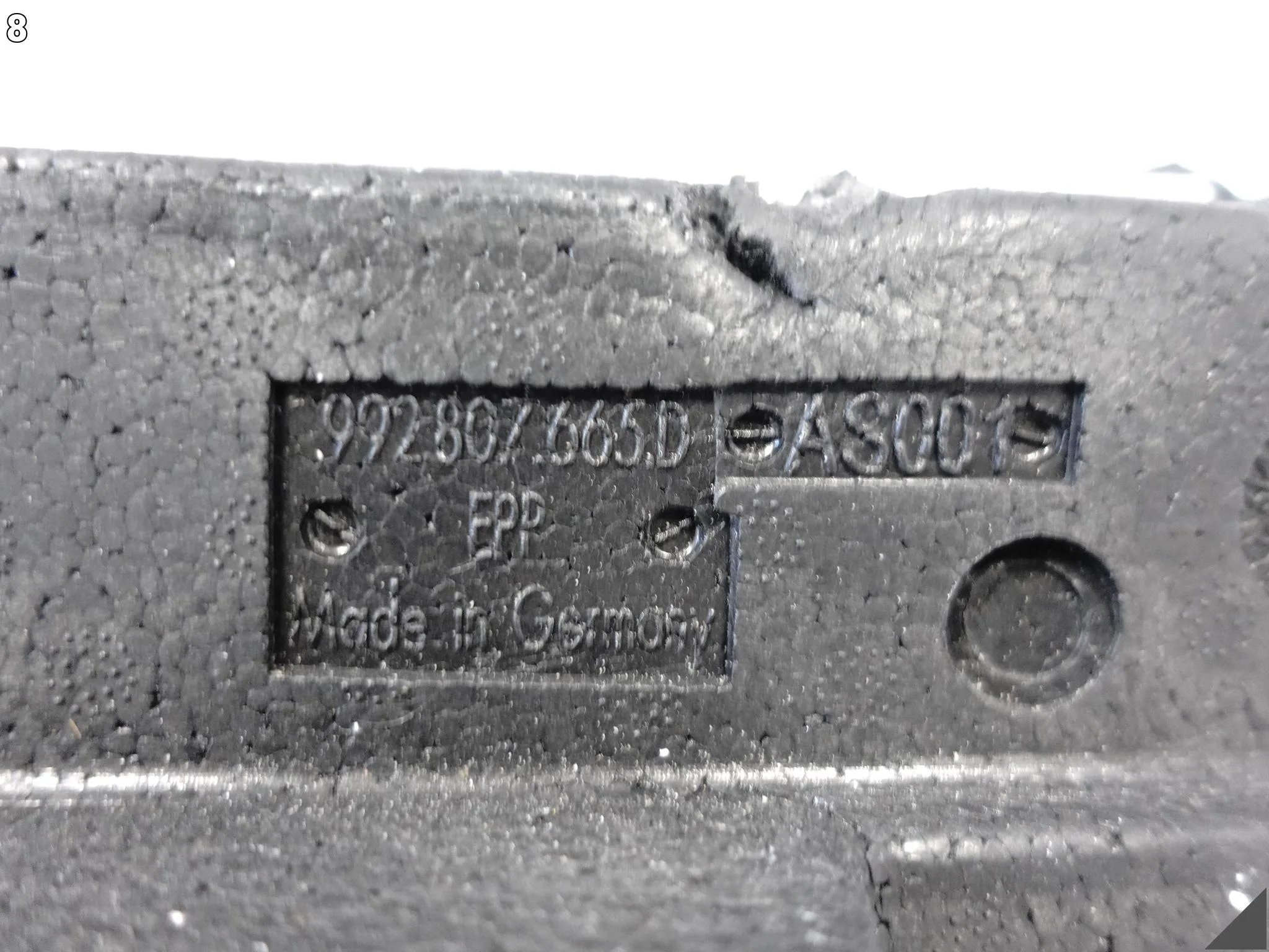 PORSCHE 911 992 19- BELKA WSPORNIK WZMOCNIENIE ABSORBER ŚLIZG ZDERZAK PRZÓD a6da595002b50f070f30ce99c358750c