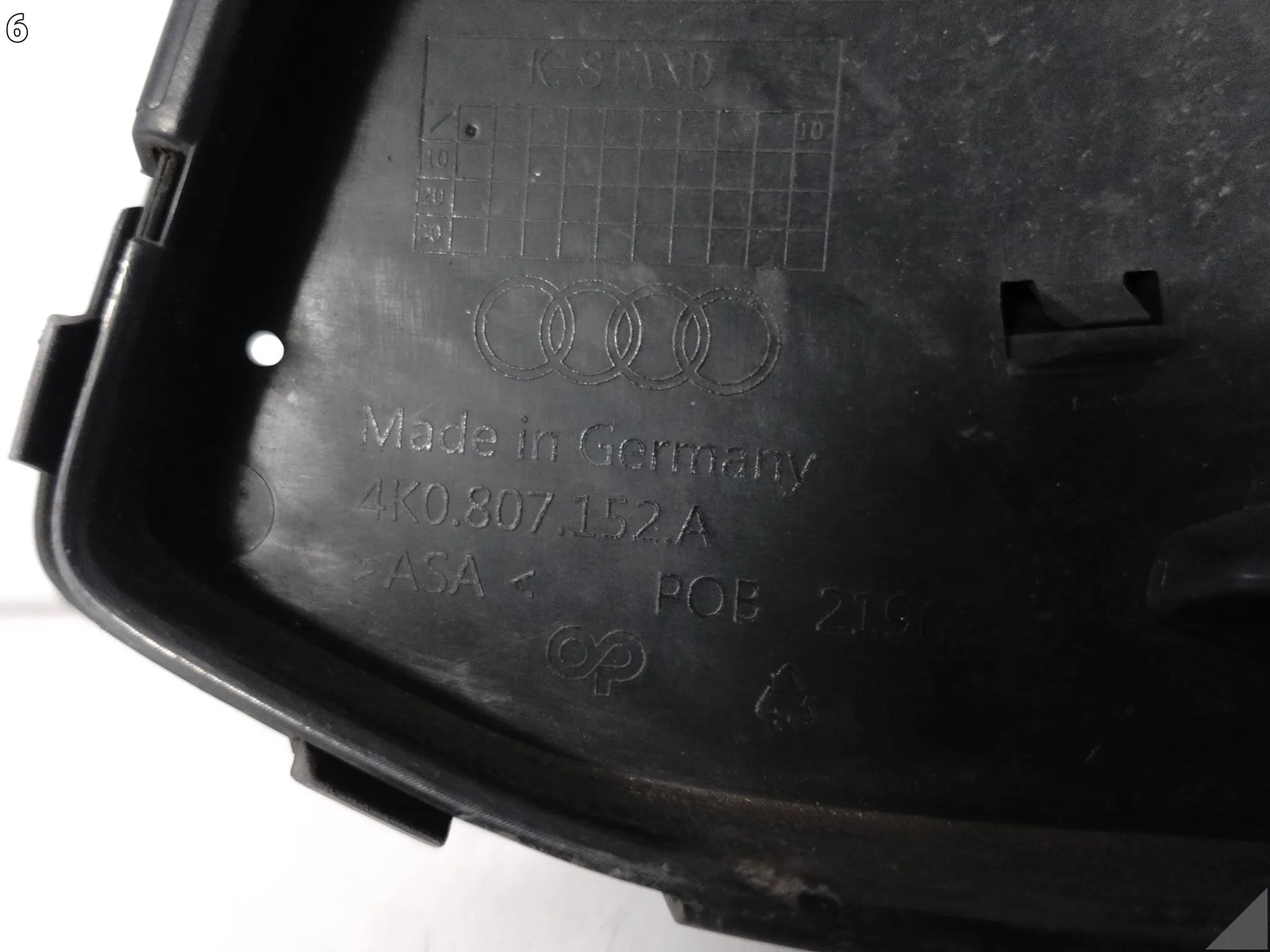 AUDI A6 S6 C8 4K0 S-LINE 18-23 ATRAPA KRATKA W ZDERZAK PRZÓD PRAWA PDC 387b32f560200344fcc167b0cdca7486