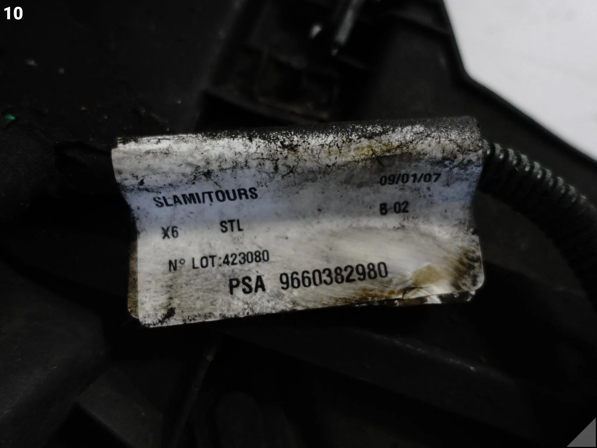 CITROEN C6 05-12 NADKOLE PRZEDNIA CZĘŚĆ PRAWE PRZÓD + CZUJNIKI ZMIANY PASA 13f56321610672a5d183a66c3ac05bda