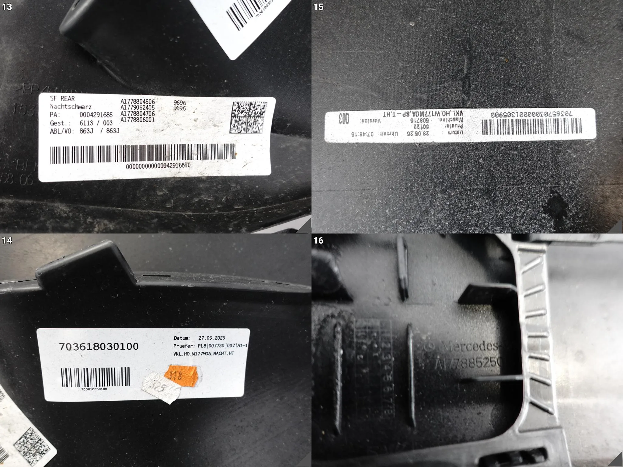 MERCEDES A-KLASA W177 AMG 18- ZDERZAK BUMPER TYŁ (6xPDC) A1778855806 b170559e6c4c2ce766b93f3d35e8c81c