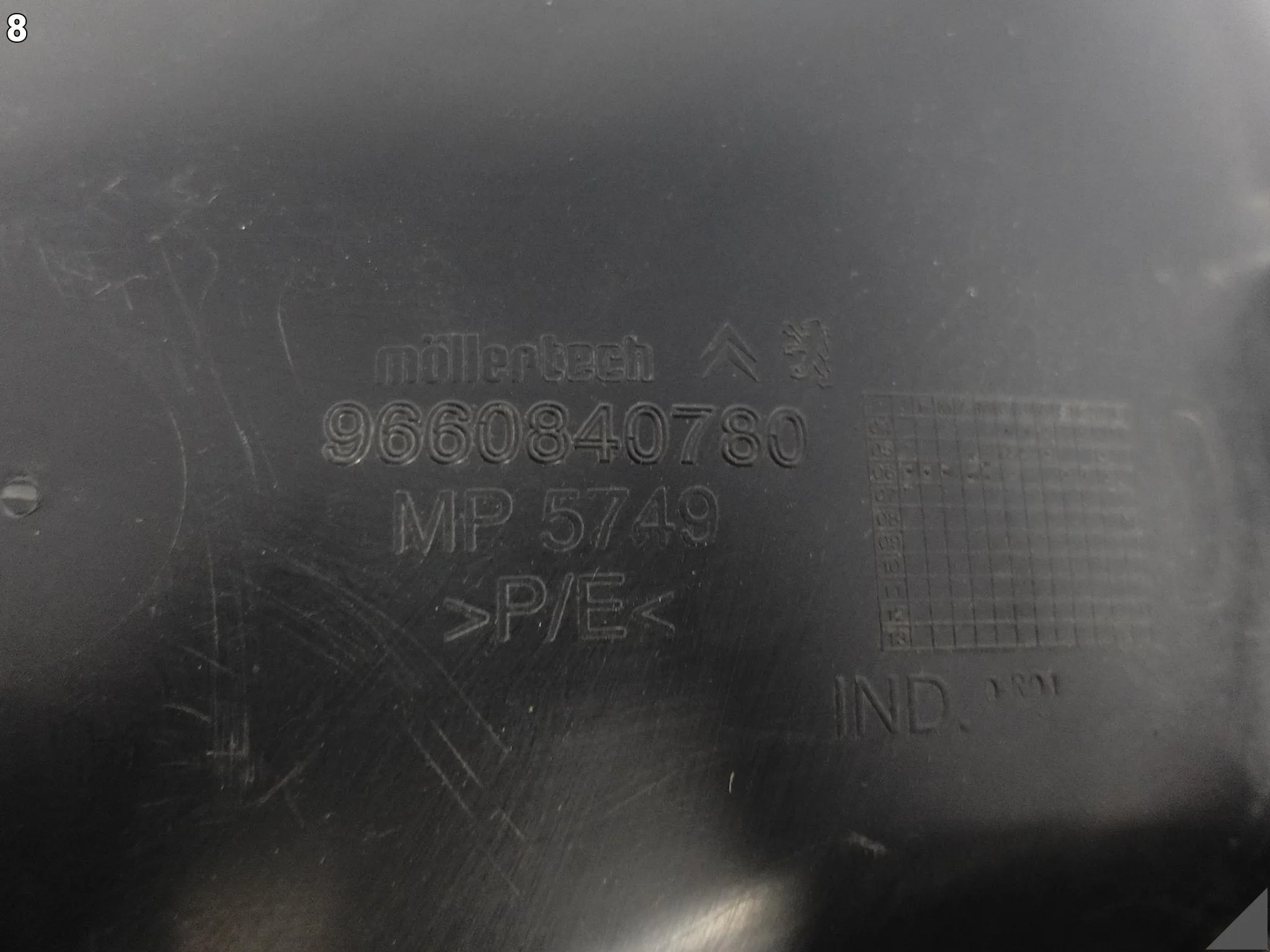 CITROEN C6 05-12 NADKOLE PRZEDNIA CZĘŚĆ PRAWE PRZÓD + CZUJNIKI ZMIANY PASA 17afaef71a8bc8e1642f65081741900d