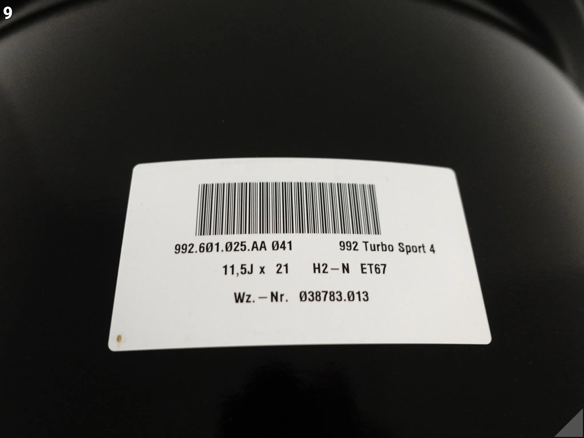 PORSCHE 911 992 TURBO S SPORT IV 4 FELGA ALUFELGA 11,5Jx21H2 ET67 041 f748946f35d2067a569c8f3e0efec129