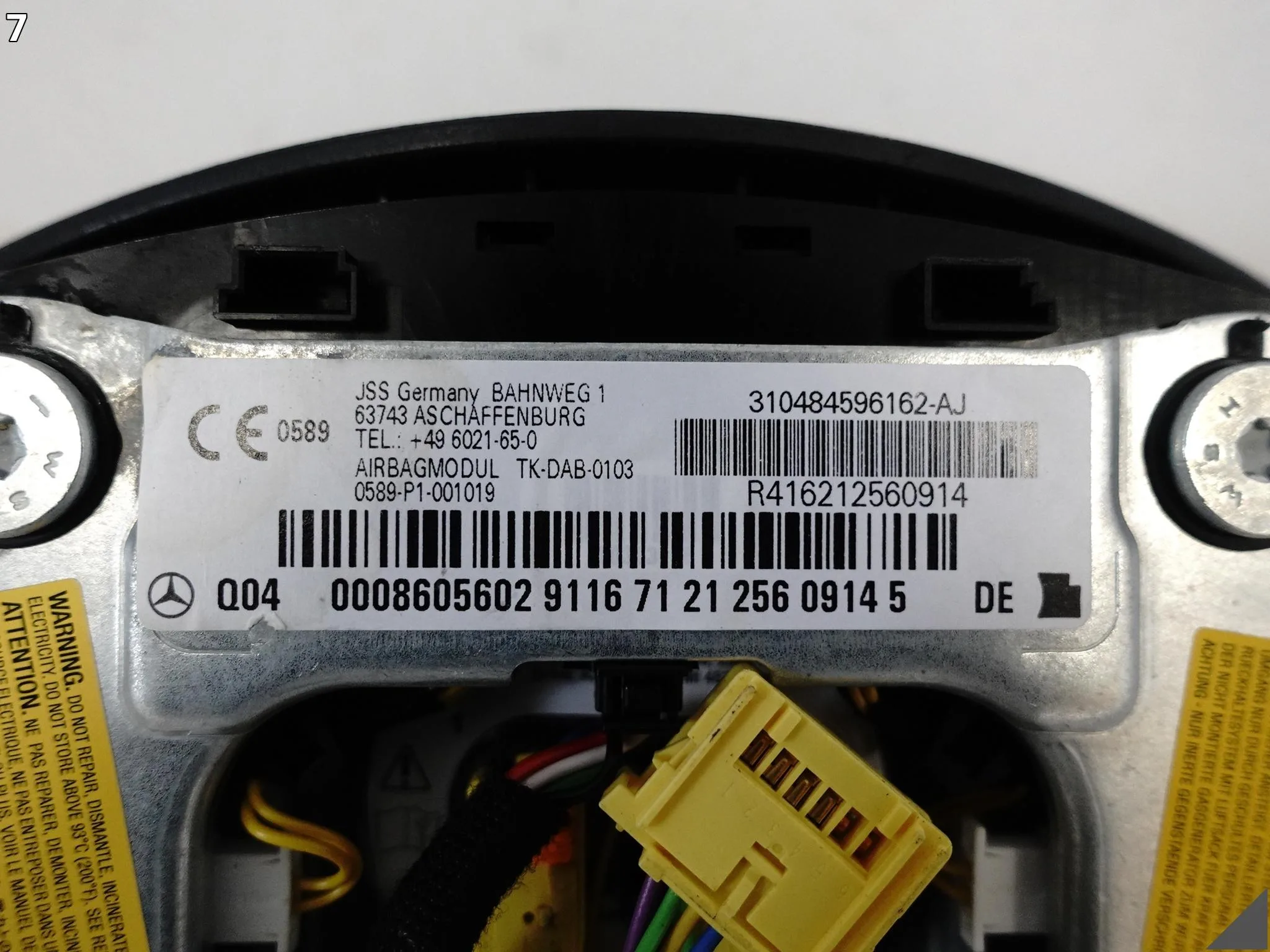 MERCEDES C-KLASA W204 07- OSŁONA MODUŁ AIRBAG PANEL STEROWANIA KIEROWNICY 9d6517bb5068256151fc0056407cd979