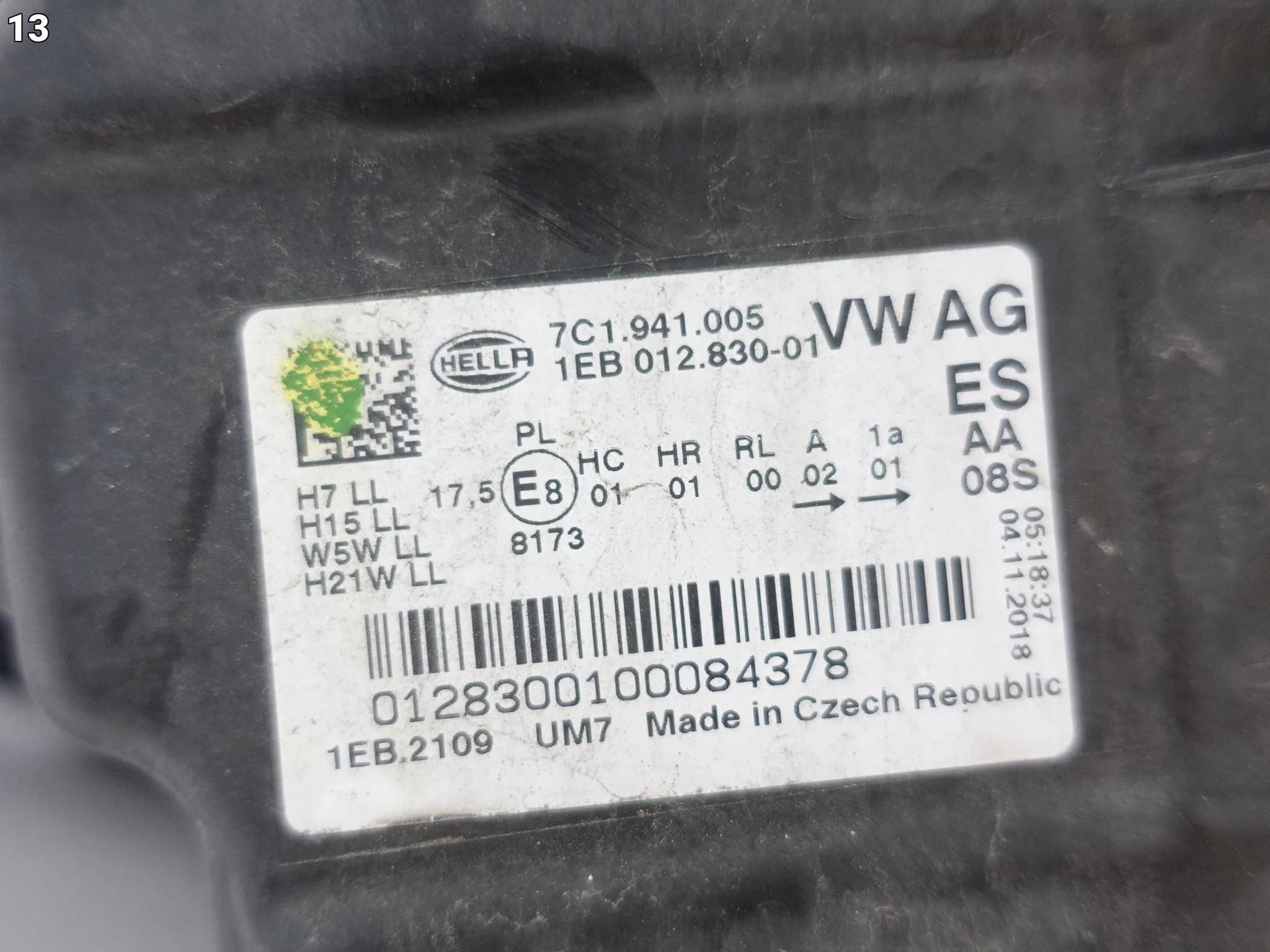 VW CRAFTER II 2 7C1 MAN TGE 7C0 17- LAMPA ZWYKŁA HALOGEN H7 LEWA PRZÓD EU 8594aca62a5df7085a6e54634e9fd411