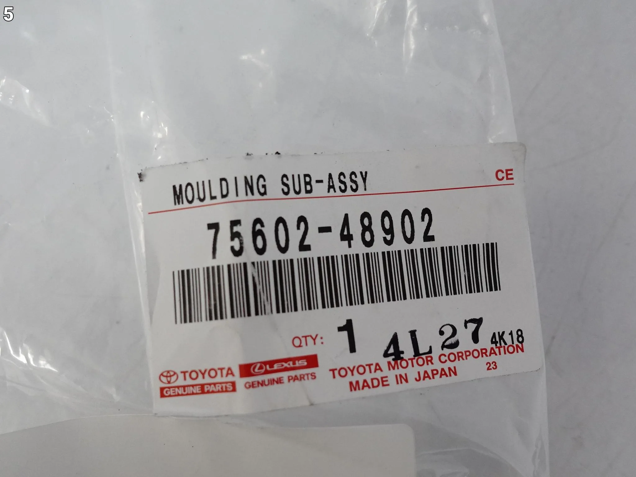 LEXUS RX V 5 RX450 RX350 22- LISTWA NAKŁADKA NA BŁOTNIK LEWA PRZÓD 5288f7accf3a5467161a18eff8563f20