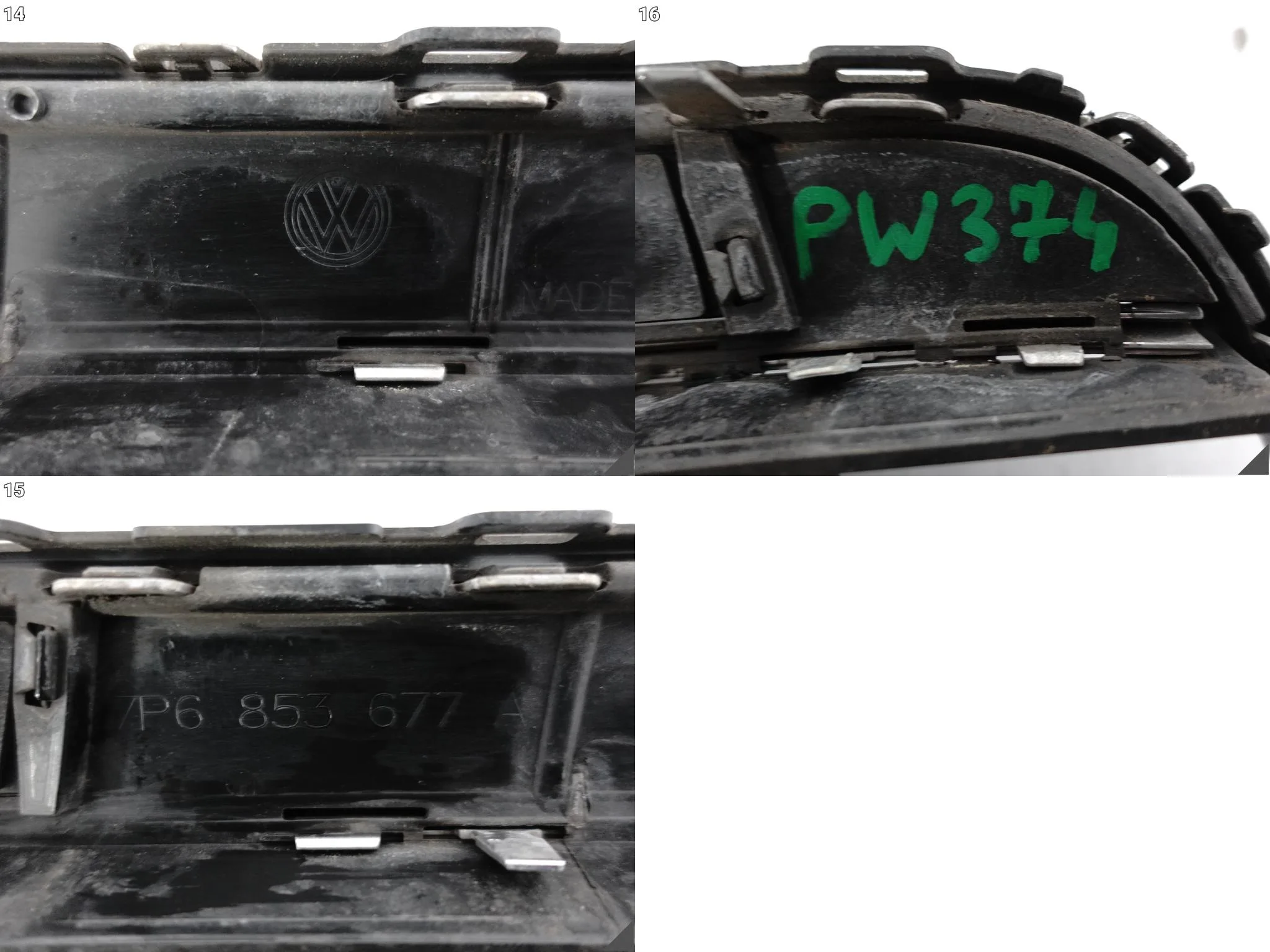 VW TOUAREG II 2 7P6 10-14 KRATKA ŚRODKOWA ATRAPA CHROM LISTWA ZDERZAK PRZÓD a3d7d9b57cebbec0df47eea8d078e33d
