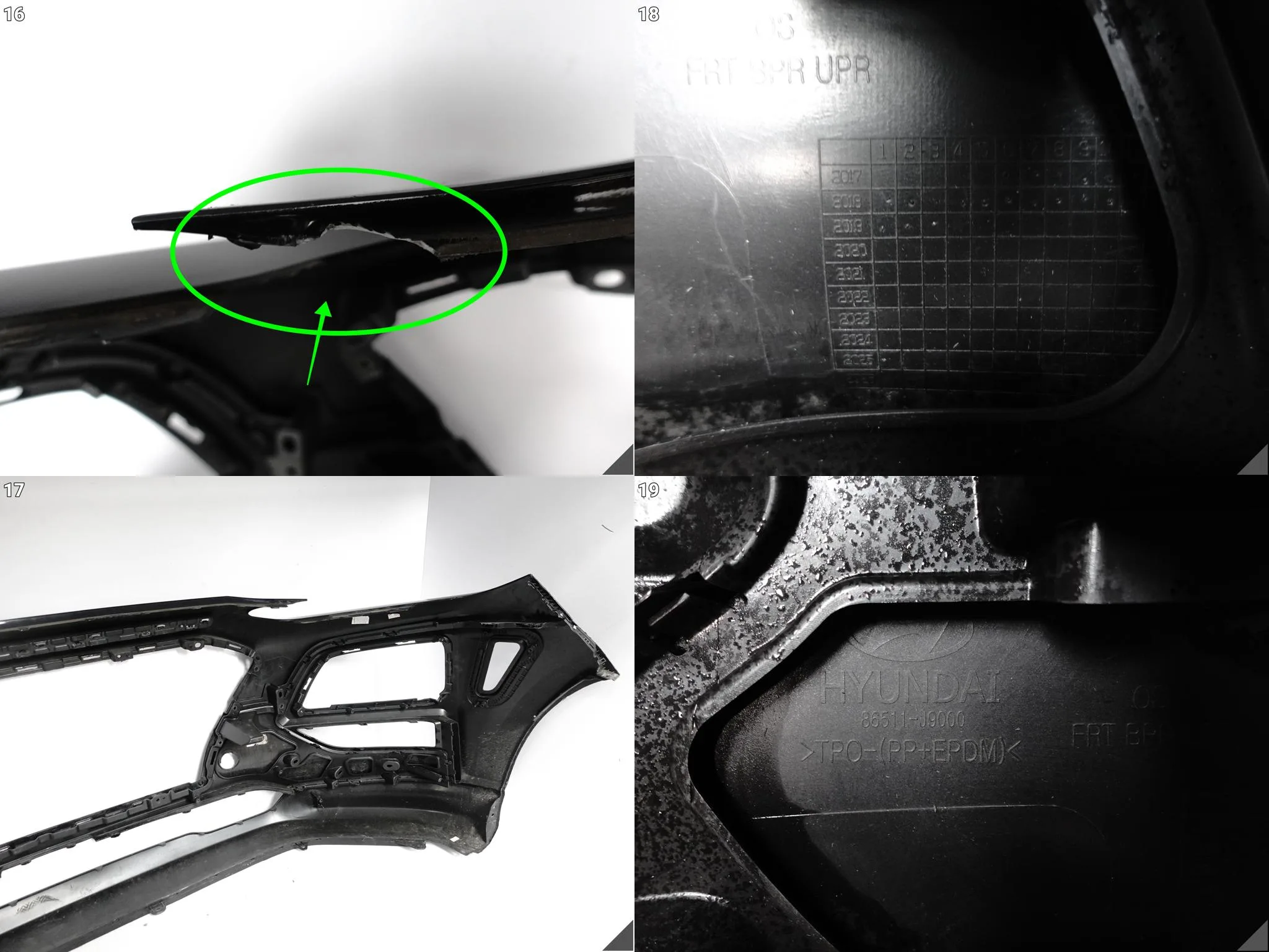HYUNDAI KONA I 1 17-20 ZDERZAK BUMPER SPOILER PRZÓD 86512-J9010 4df02602063386c27013e5a299da0a7b