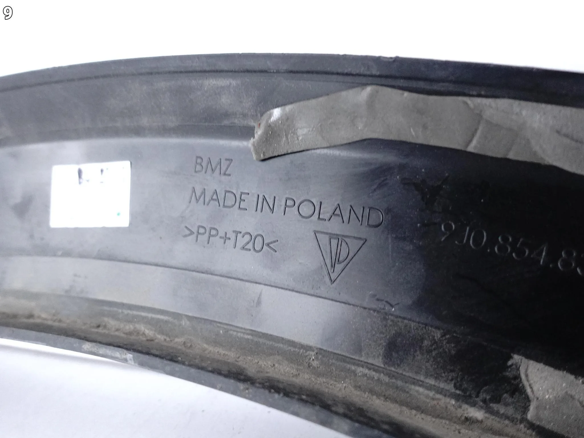 TAYCAN CROSS TURISMO 9J0 21- LISTWA NAKŁADKA OSŁONA BŁOTNIK TYŁ PRAWA OK1 639d2baeccb3ba6c32c297783fdd452c