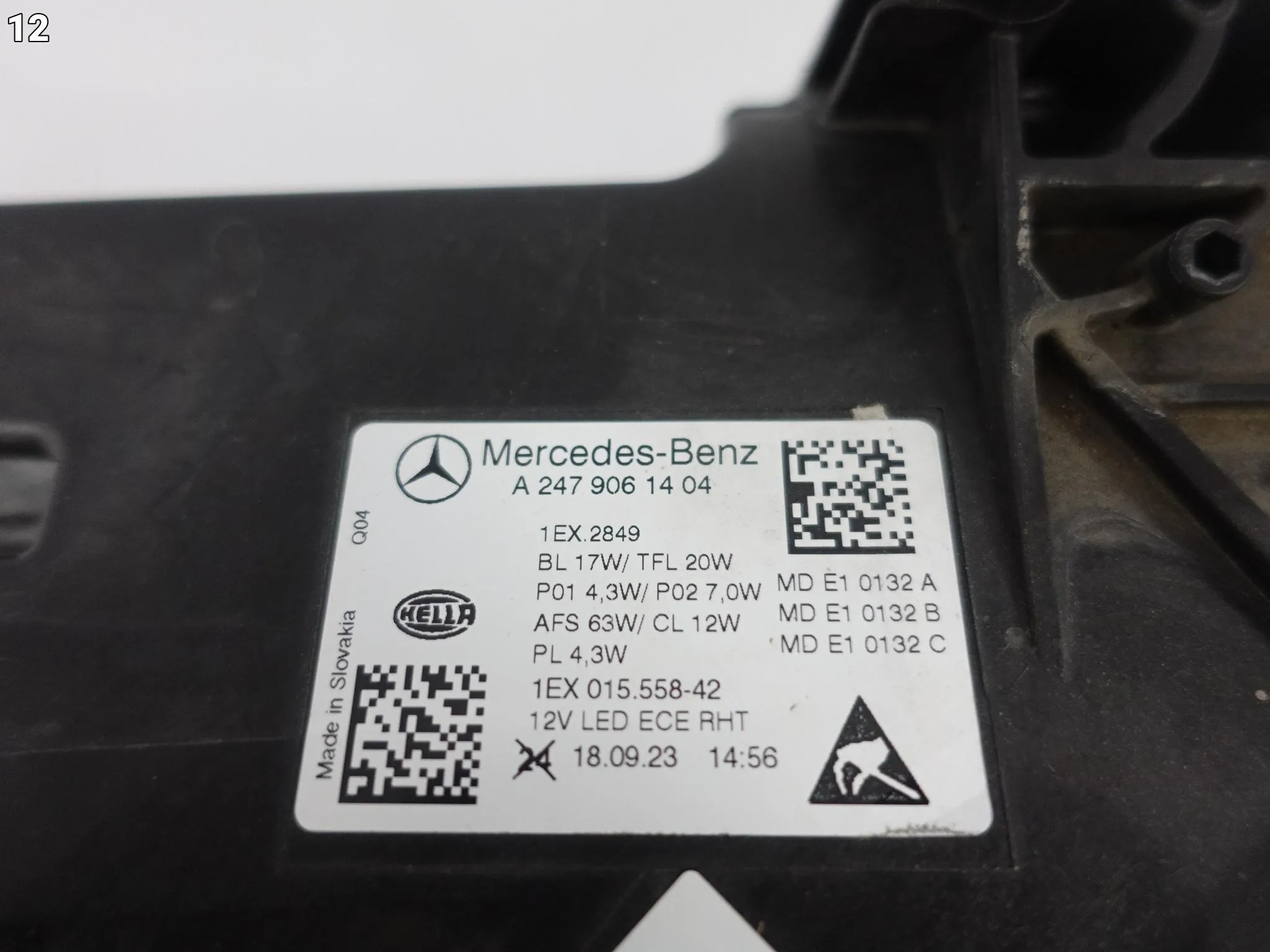 MERCEDES B-KLASA W247 LIFT MOPF 23- LAMPA FULL LED MULTIBEAM PRAWA EUROPA 3ca56810f67647929055ef8fdd66d033