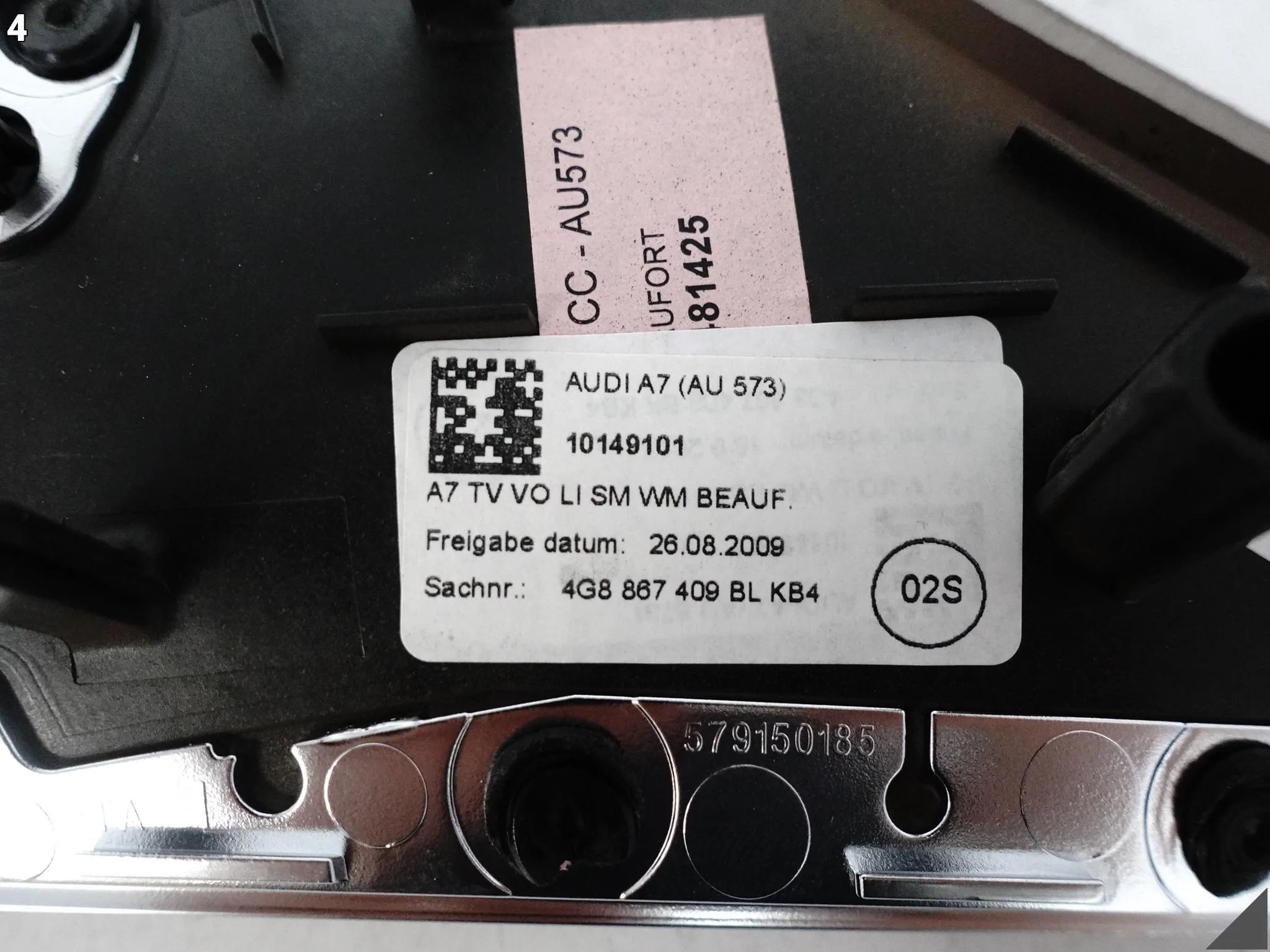 AUDI A7 S7 RS7 4G8 C7 10-18 OSŁONA DEKOR DRZWI LEWA PRZÓD CHROM KB4 89074d6ea15c901e5cb76a967fdb4356