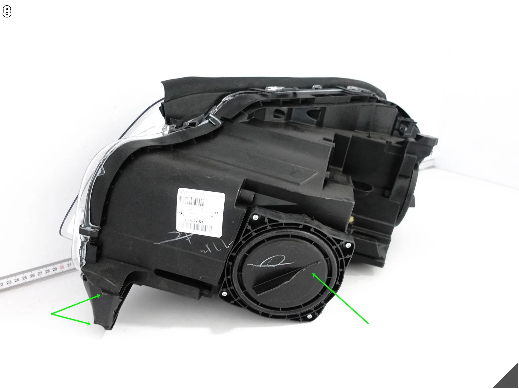 MERCEDES GL II X166 12-15 LAMPA HEADLIGHT ZWYKŁA HALOGEN PRAWA PRZÓD EU 792bf45531b4647257d89dff01e9c756