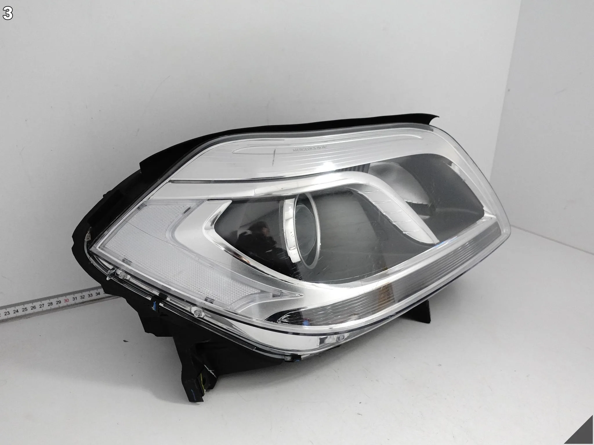 MERCEDES GL II X166 12-15 LAMPA HEADLIGHT ZWYKŁA HALOGEN PRAWA PRZÓD EU 6c847ee61a2c02a7b05421ee6cae3924