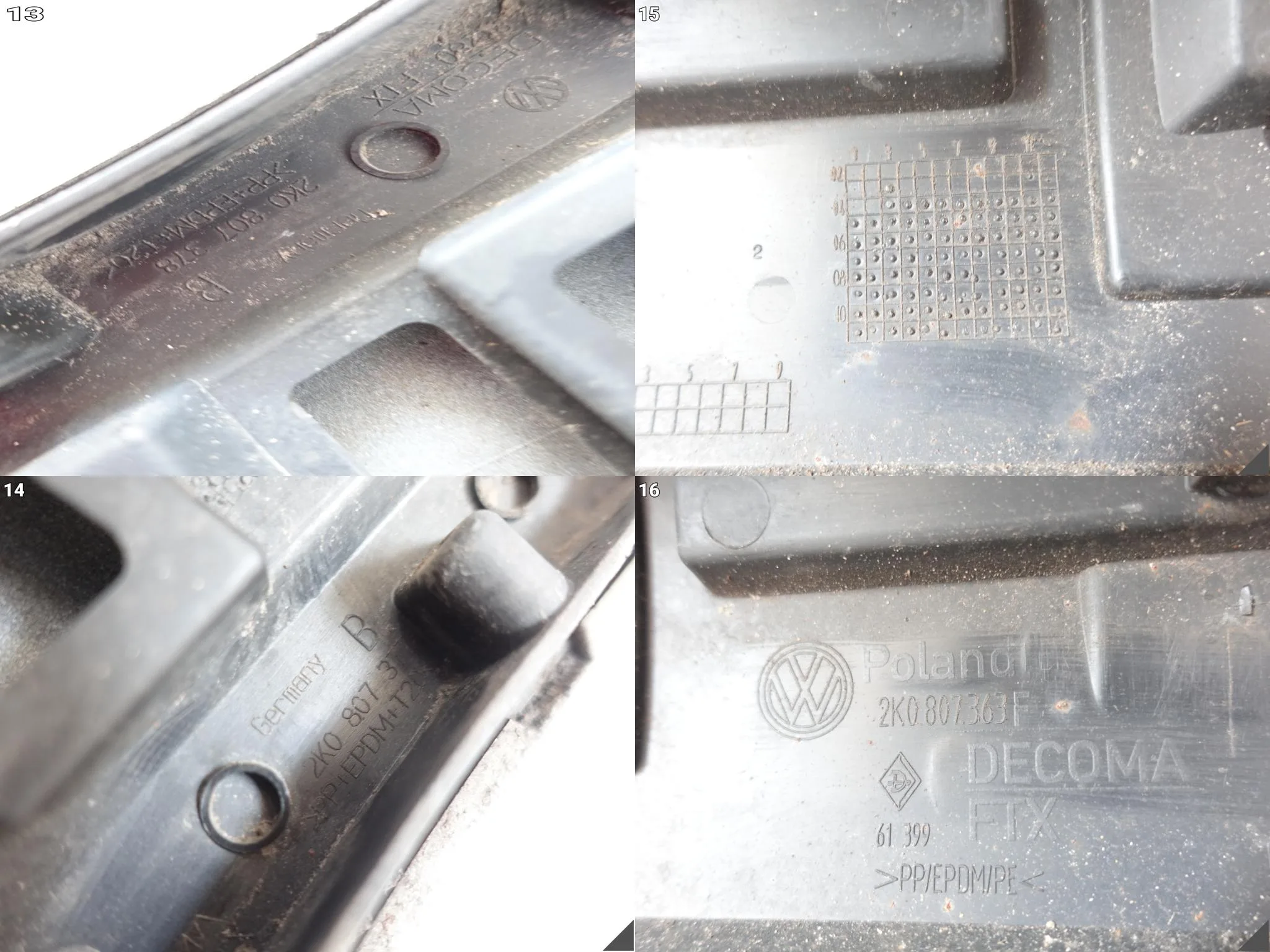 VW CADDY III 3 2K0 03-15 ZDERZAK BUMPER ŚLIZG TYŁ (4xPDC) 2K0807363F aeba7941a5ee11f92e0cd750d5fe0b82