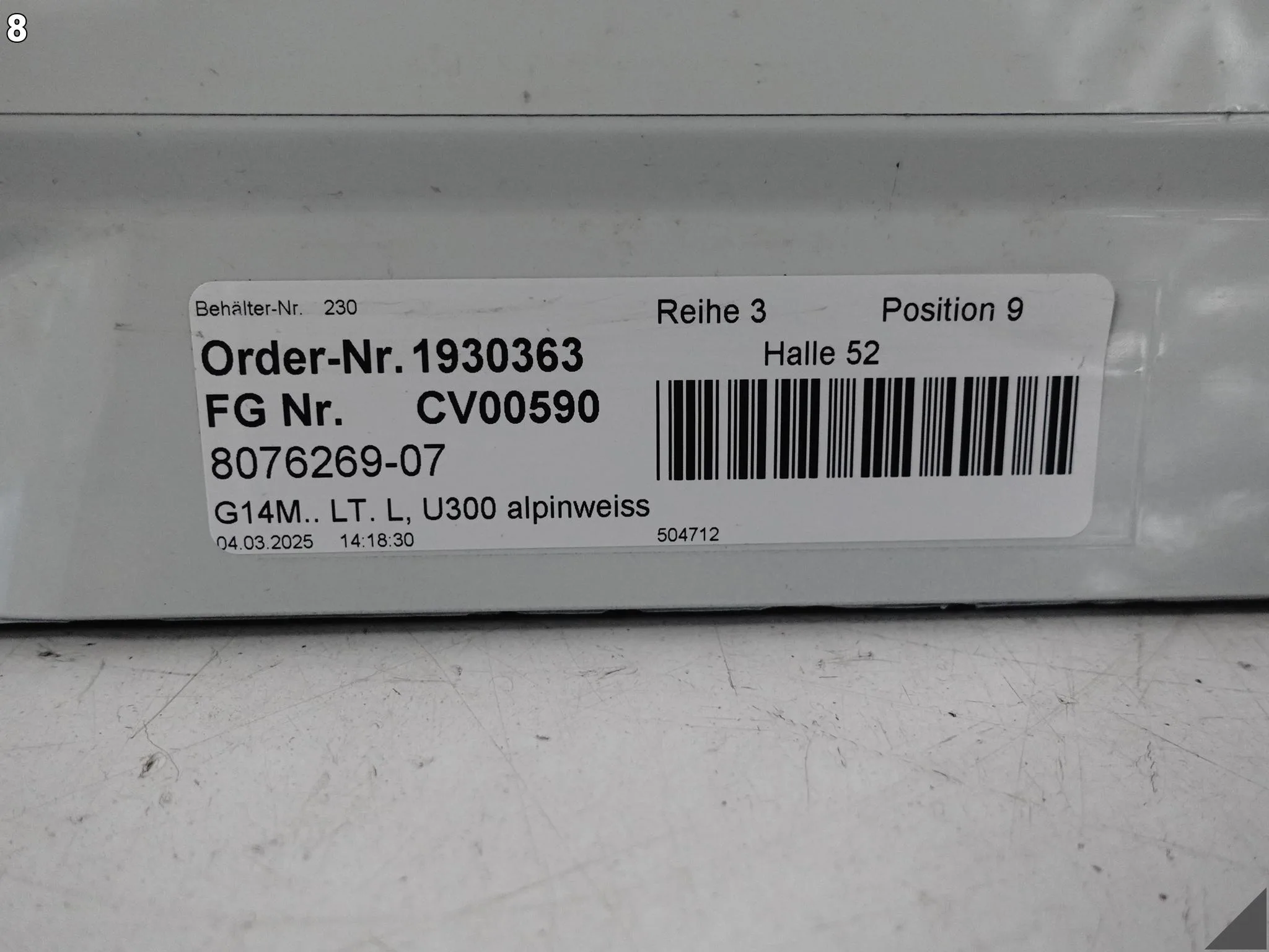 BMW M8 F91 F92 8 G14 G15 M-PAKIET 19- LISTWA NAKŁADKA PROGOWA LEWA U300 02ea5728827ae454556996fa79f10542
