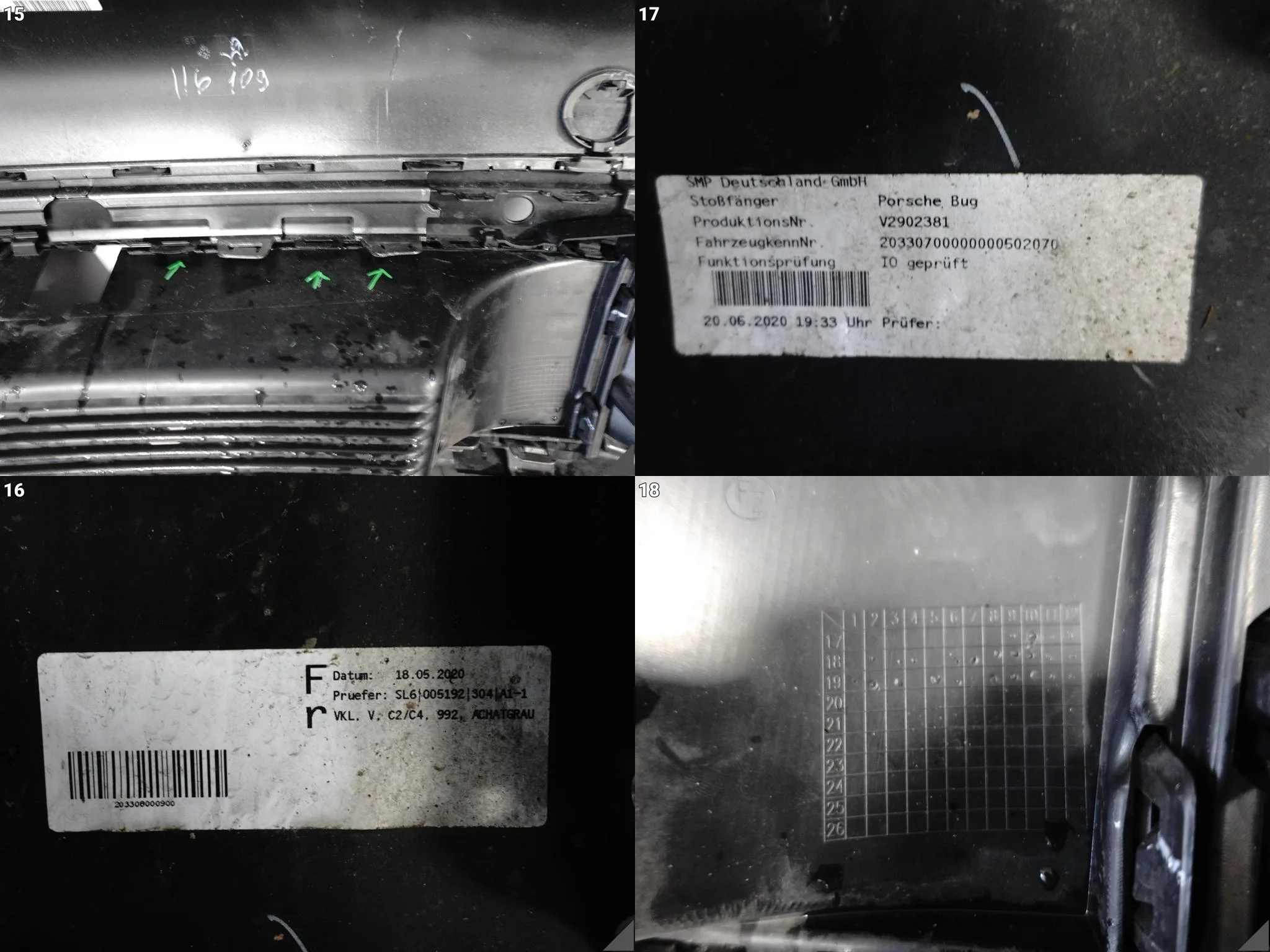 PORSCHE 911 992 CARRERA C2 C4 19- ZDERZAK BUMPER + KRATKA PRZÓD 992807221N 199314ab2065bc651c88b0d291fcb0ff