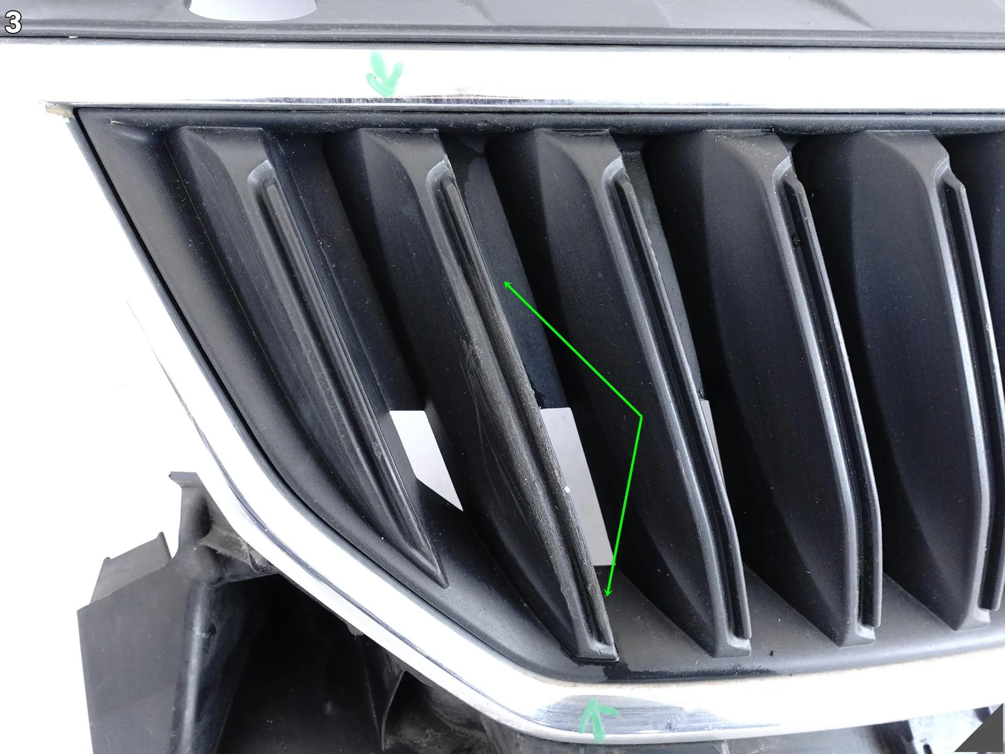 SKODA FABIA III 3 6V0 14-18 GRILL ATRAPA KRATKA WLOT CHROM W ZDERZAK PRZÓD f0f8e1ce8ed077bd365c02b477026d0d