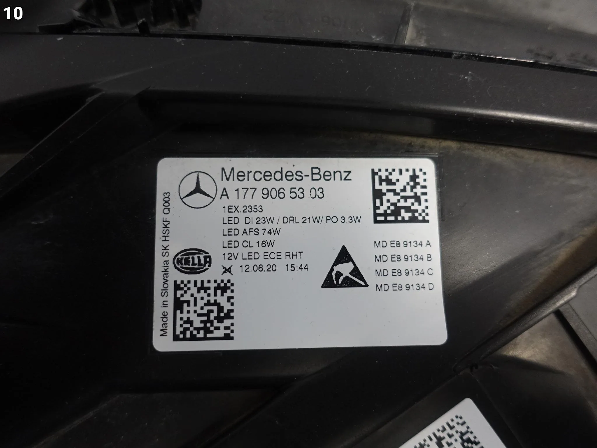 MERCEDES A-KLASA W177 18-23 LAMPA FULL LED MULTIBEAM LEWA PRZÓD EUROPA df10e331b1ae19e956ffefa85d996ecc