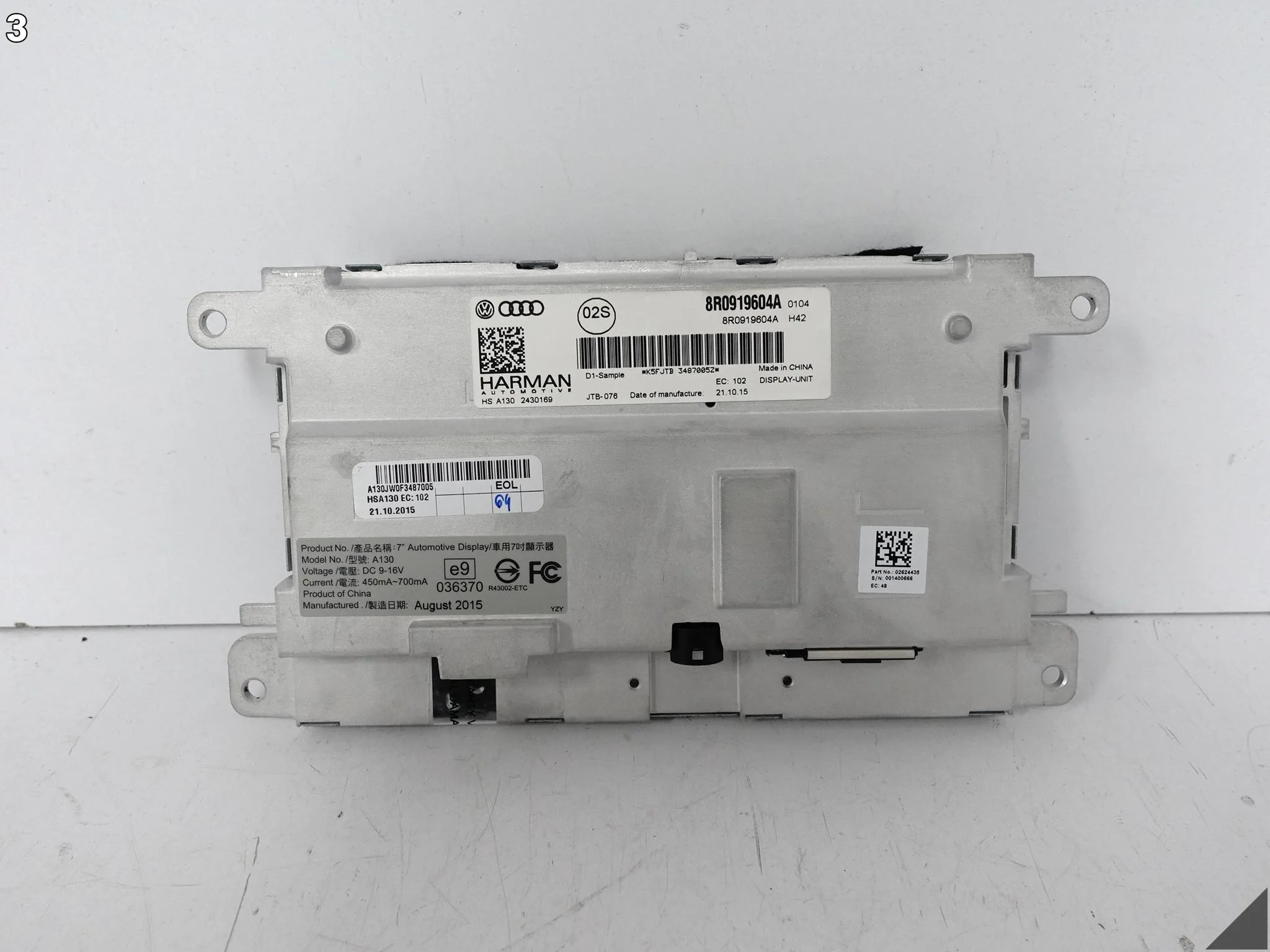 AUDI A5 S5 8T0 A4 S4 8K0 Q5 8R0 11-16 WYŚWIETLACZ MULTIMEDIALNY DISPLAY 7” e84451c967c065729487112f9c2cab2e