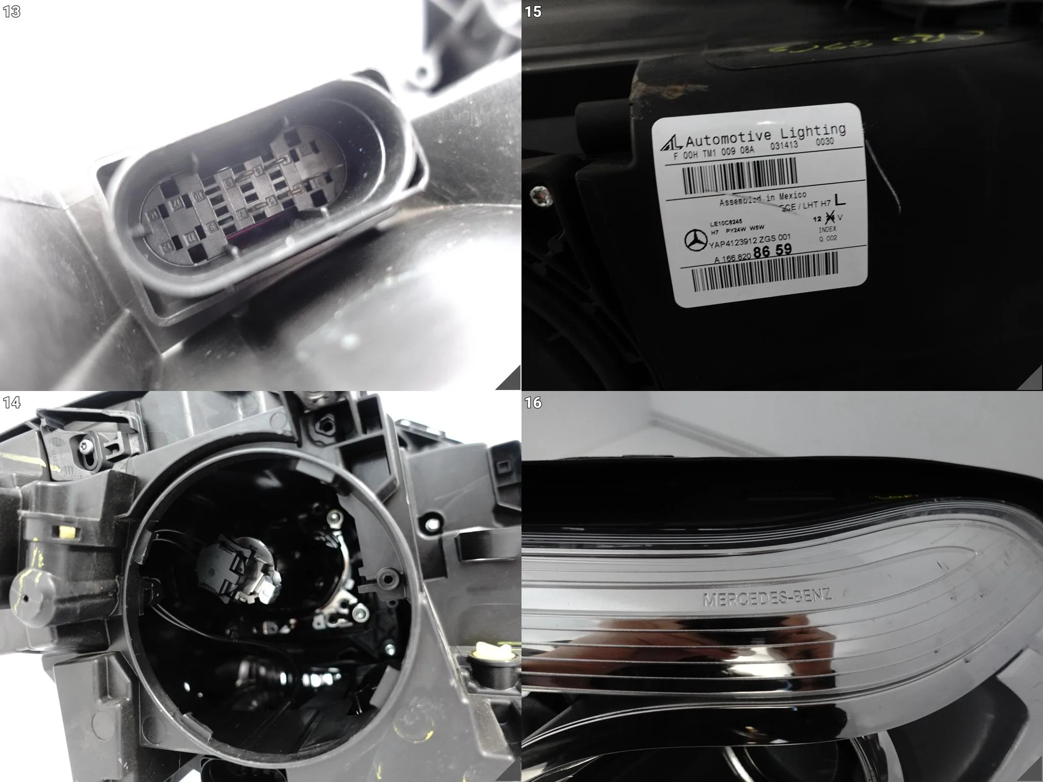 MERCEDES GL II X166 12-15 LAMPA HEADLIGHT ZWYKŁA HALOGEN LEWA PRZÓD UK cb9d386b8facf1d658c54a5acd98bdc8