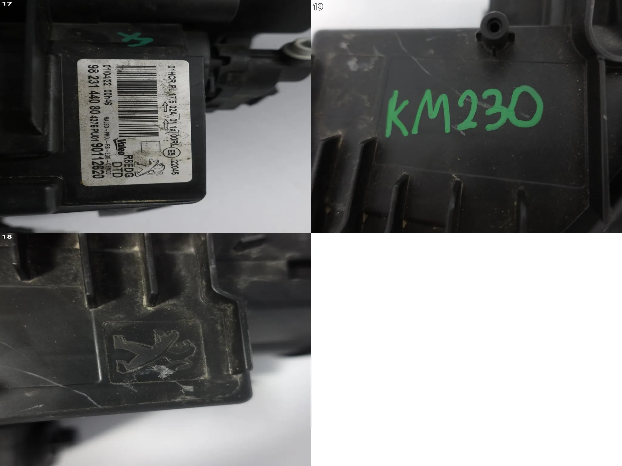 PEUGEOT 508 II 2 R83 18-23 LAMPA ZWYKŁA HALOGEN SOCZEWKA + LED PRAWA EU 89401600ec1a052592385adf69ec610b