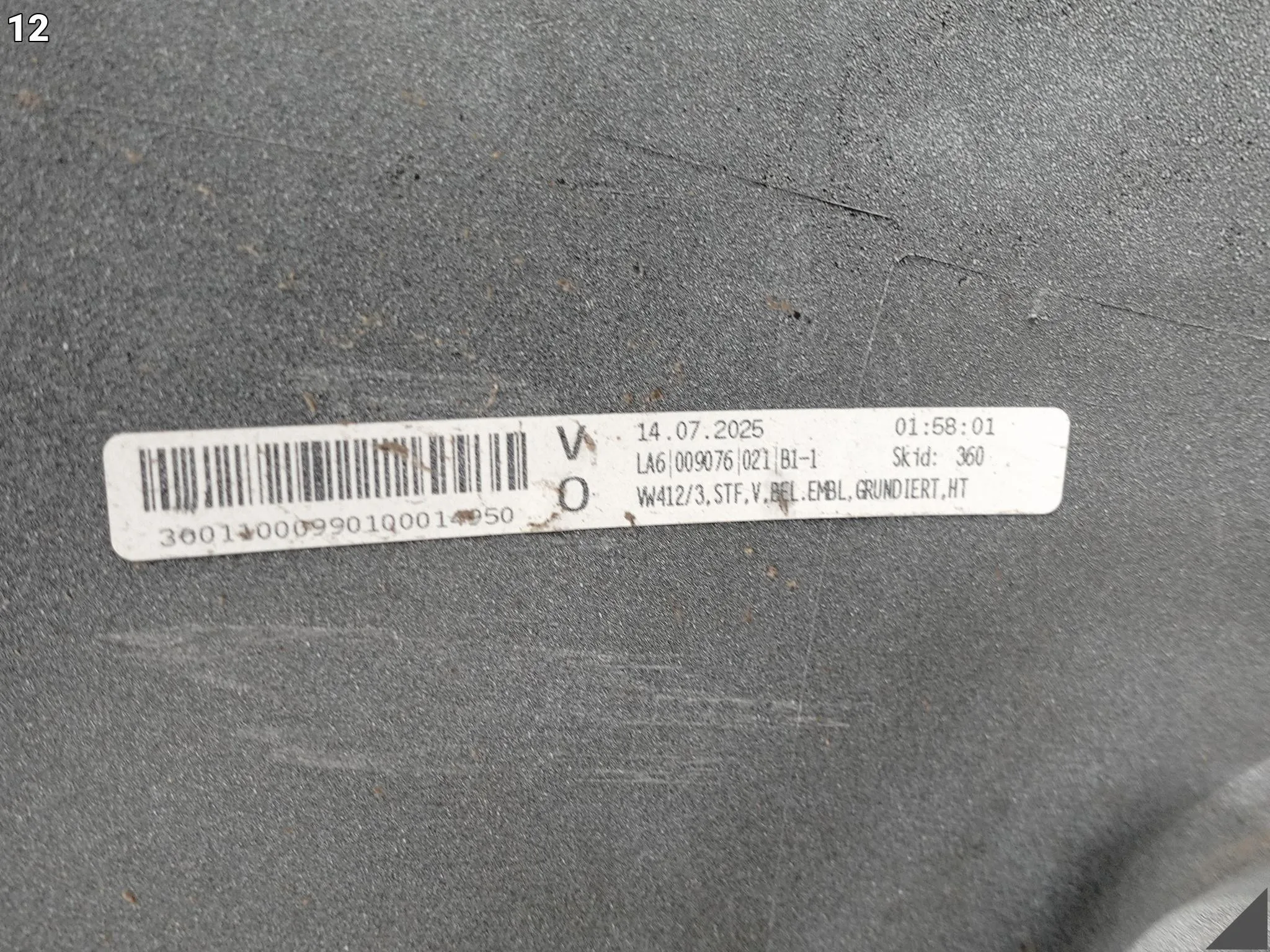 VW ID7 ID.7 14A 23- ZDERZAK BUMPER WSPORNIK WZMOCNIENIE PRZÓD (PDC/KAMERA) 49107271085e279b2de9f1e50261755b