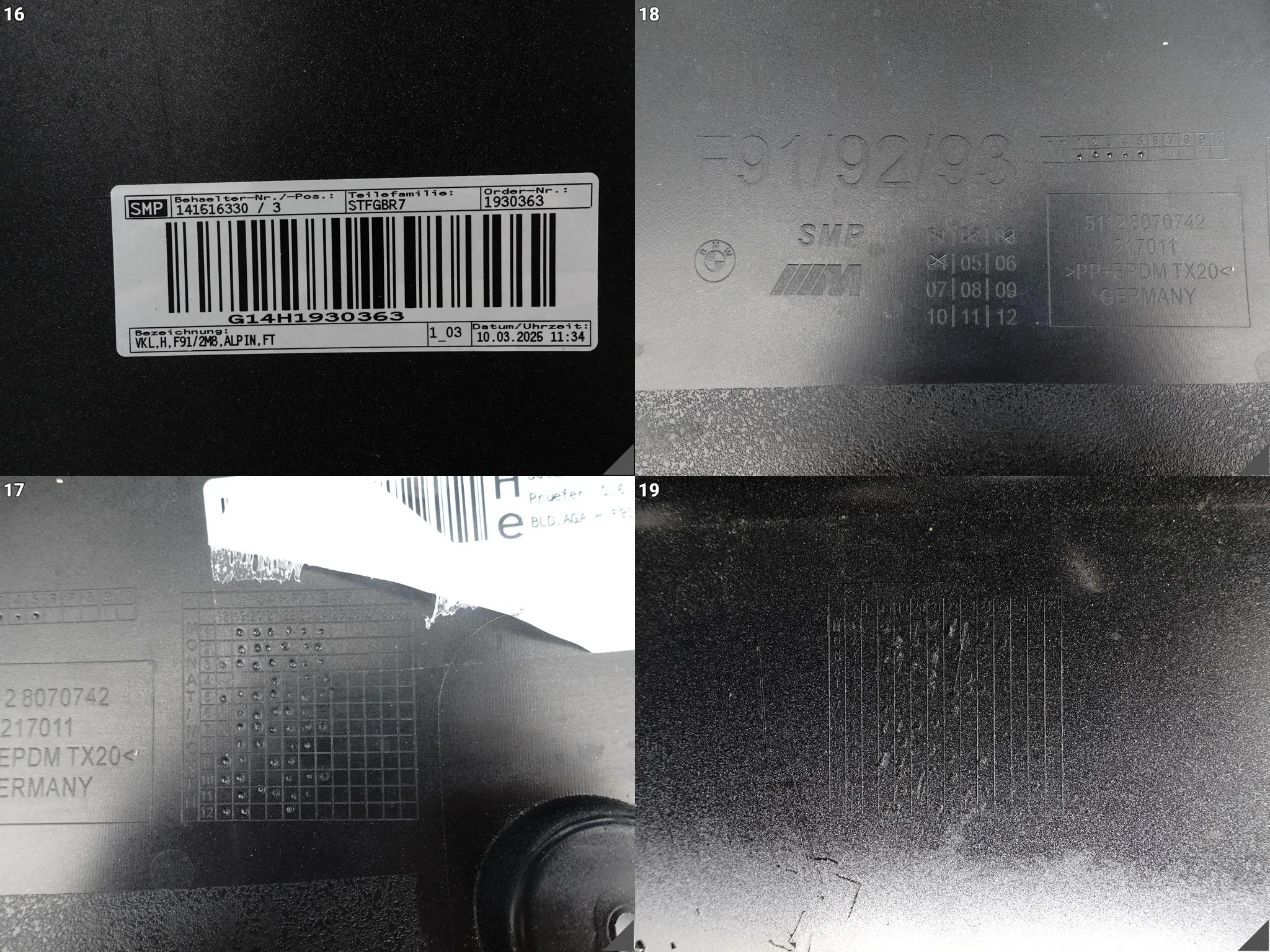 BMW M8 F91 F92 F93 M-POWER 19-25 ZDERZAK TYŁ SPOILER DEMONTAŻ ALPINWEISS 2b466590100d8006c3daa98c4e8e8f28