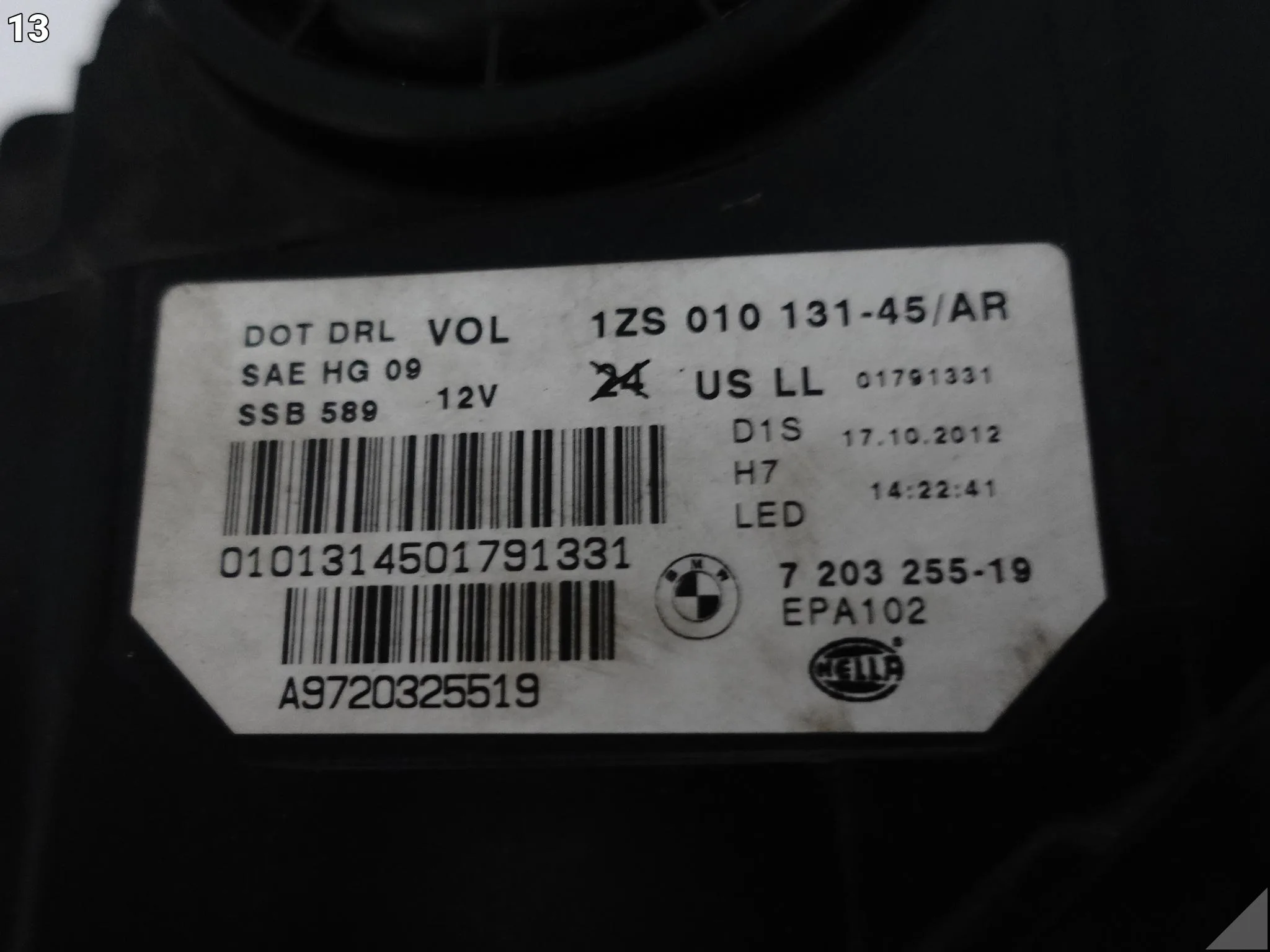 BMW 5 F10 F11 VFL 10-13 LAMPA XENON + LED SKRĘTNA DYNAMIC LEWA PRZÓD USA 83d2a4fdabb7857f505411716f8b3846