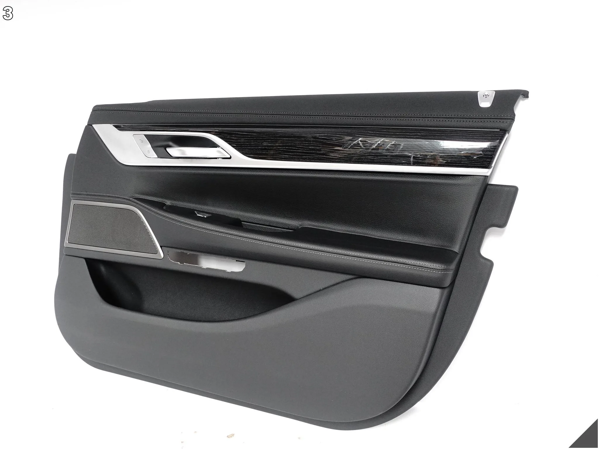 BMW 7 G12 19-22 TAPICERKA SKÓRA DEKOR KLAMKA PRZEŁĄCZNIKI DRZWI PRZÓD R a282dd499a7cd47f97a05a555caeff14