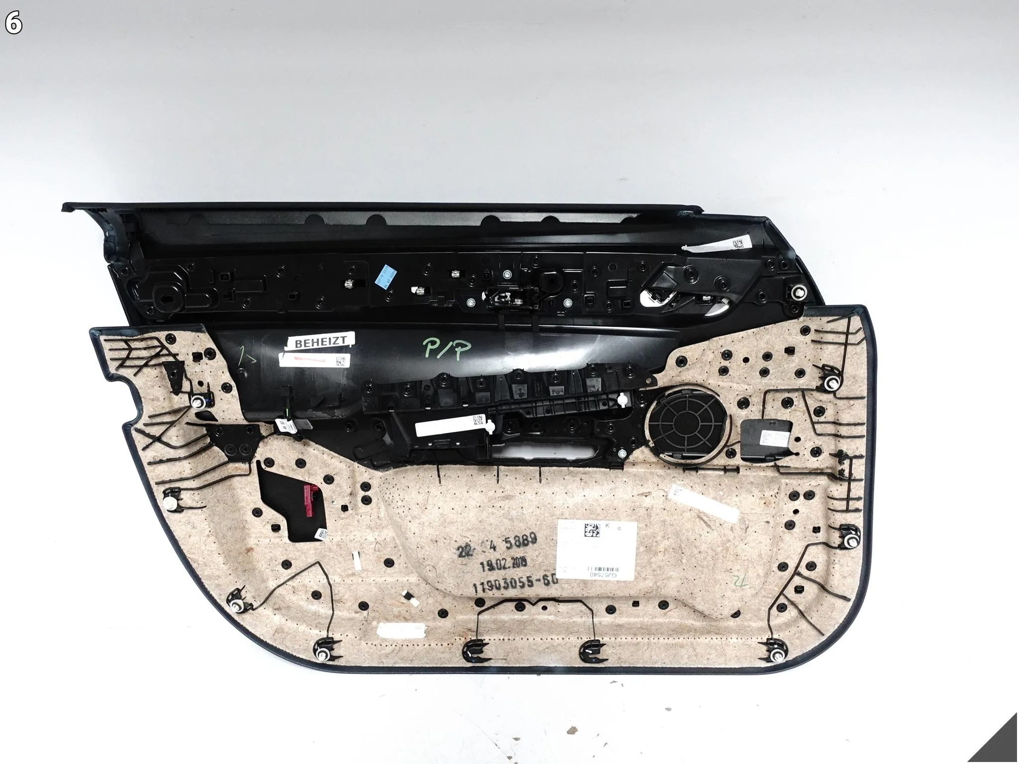 BMW 7 G12 19-22 TAPICERKA SKÓRA DEKOR KLAMKA PRZEŁĄCZNIKI DRZWI PRZÓD R f54eb9af364411392f621719771bd2c5