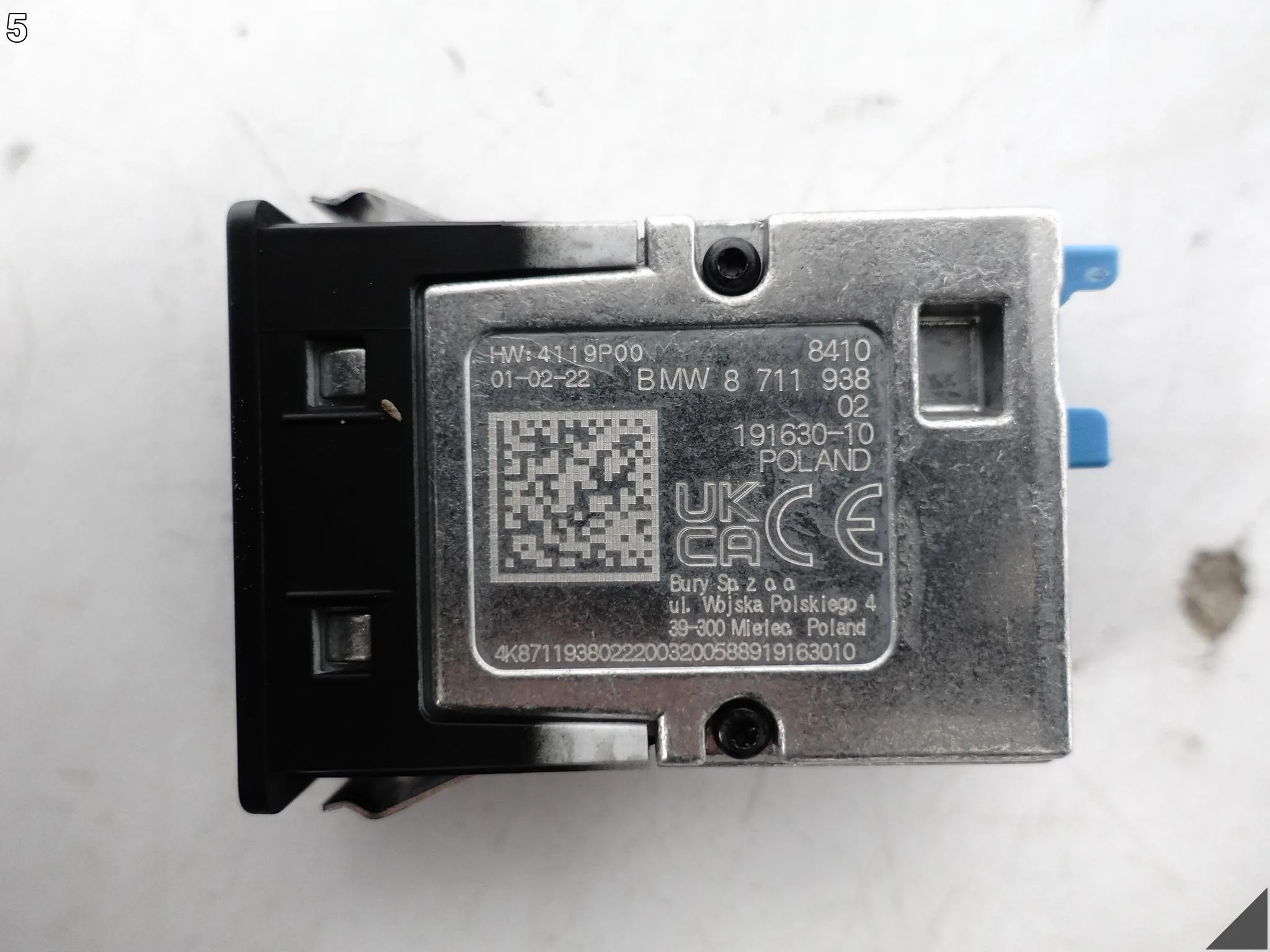 BMW 1 F40 X3 G01 5 G30 7 G11 MINI F54 F60 PODWÓJNE GNIAZDO USB DUAL ORG 6cda66c2b7425a871383fa3df6ff2154