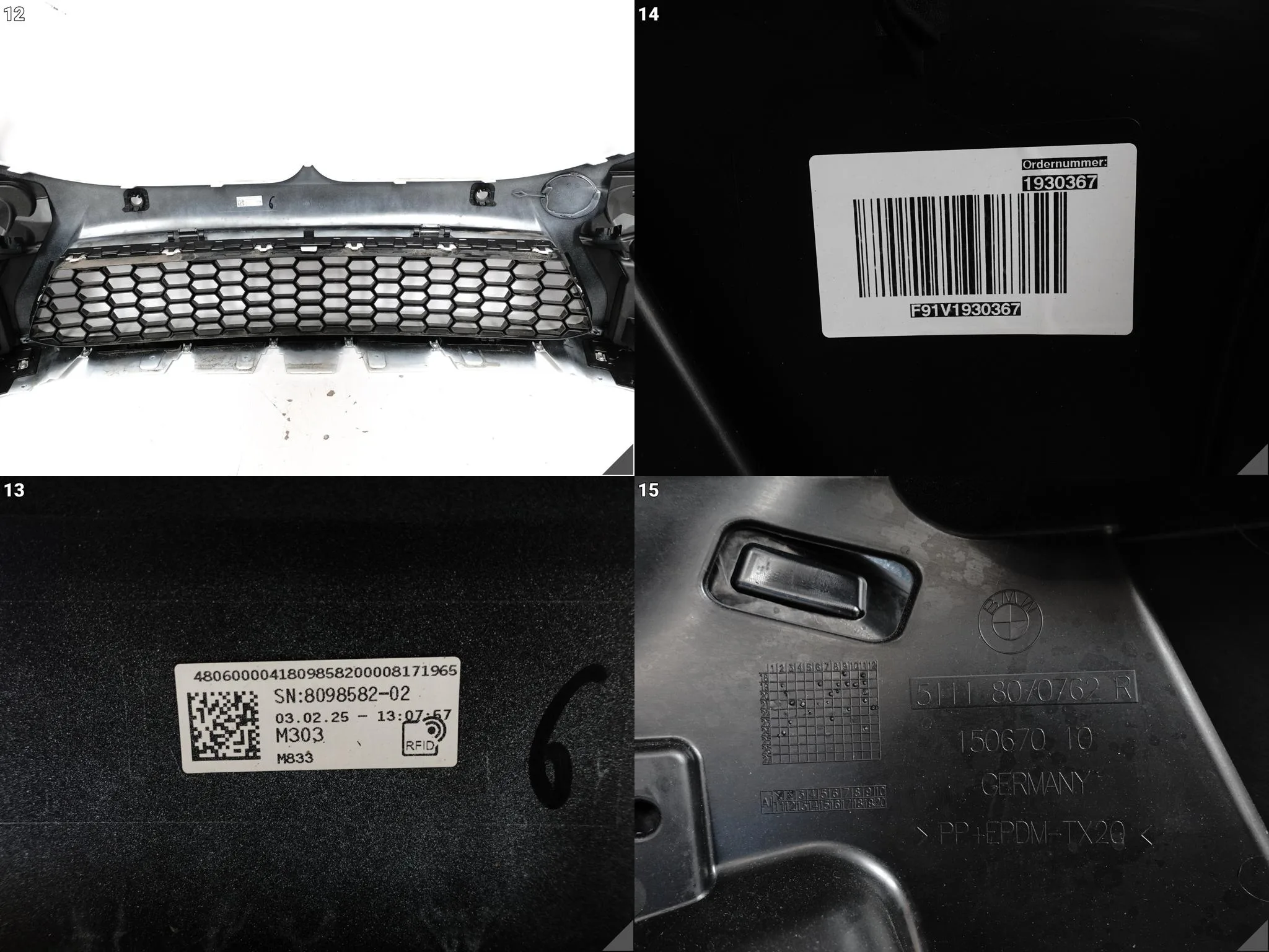 BMW M8 F91 F92 F93 M-POWER 19- ZDERZAK PRZÓD KRATKI 6xPDC DEMONTAŻ EU 27c3df2fedf4b0a02dfd4d31d79c245a