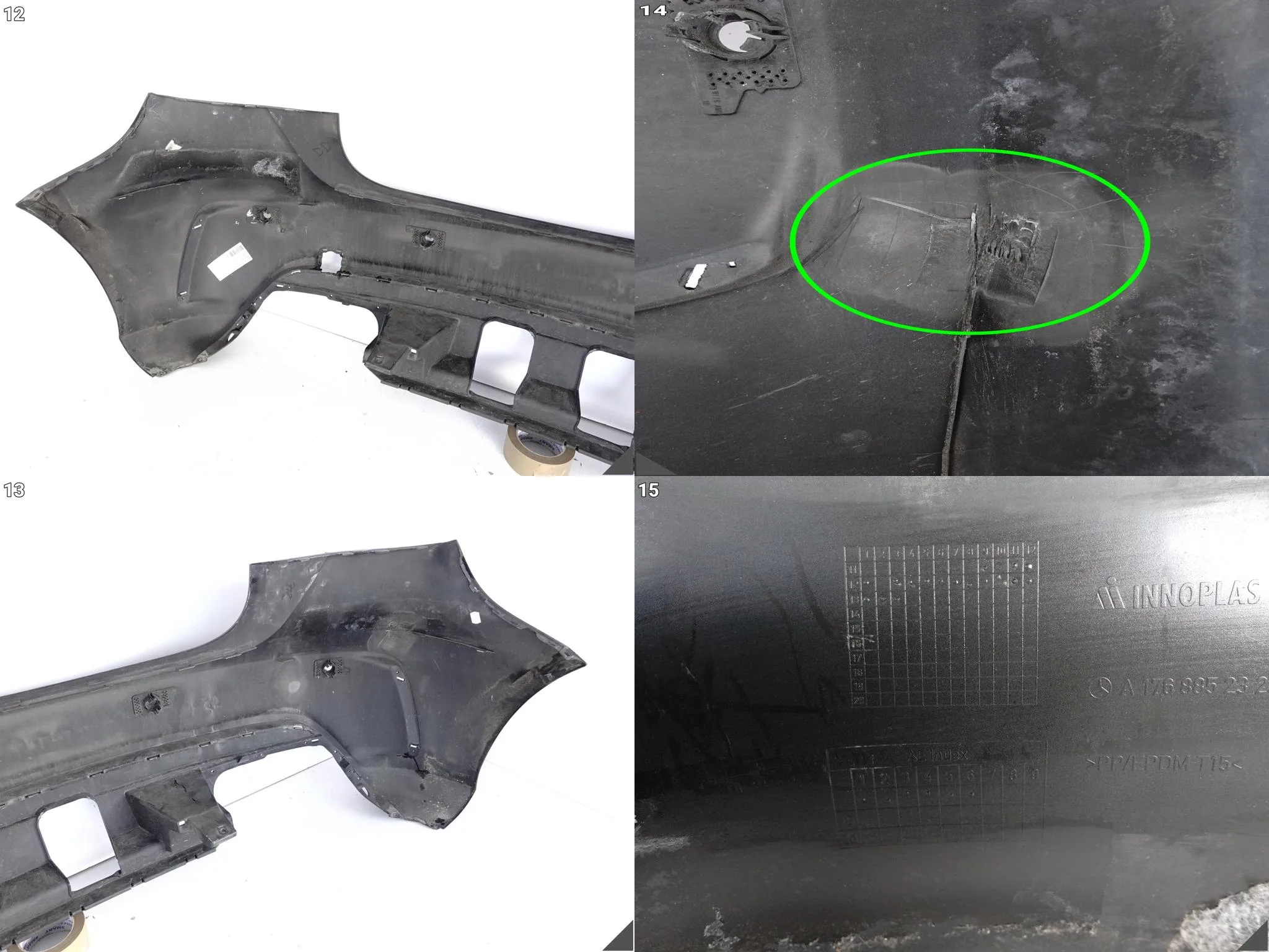 MERCEDES A-KLASA A45 W176 45 AMG 12-18 LIFT ZDERZAK BUMPER TYŁ 97b0a8899fd4707fc8411e1dd4a6b10d