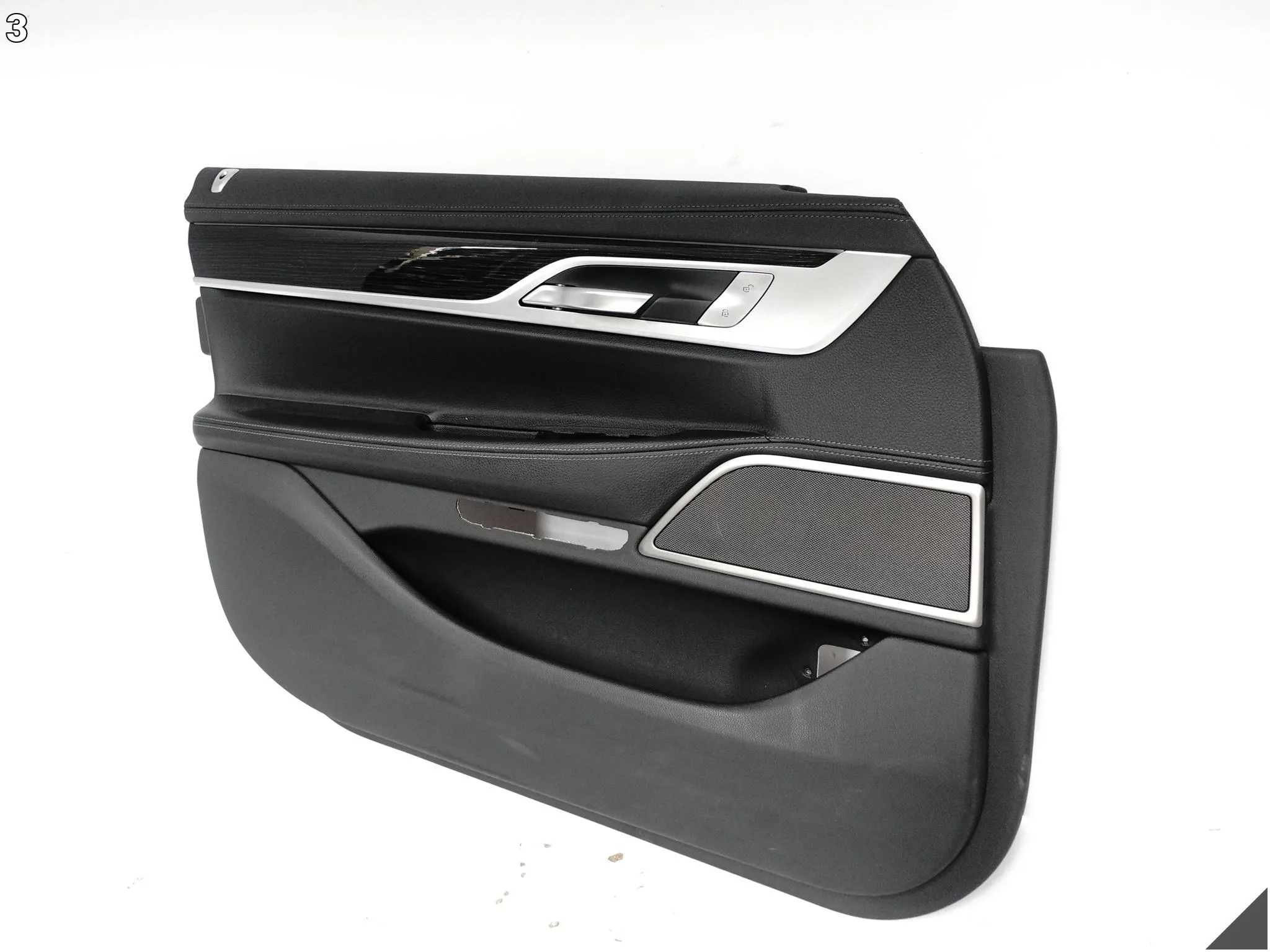 BMW 7 G12 19-22 TAPICERKA SKÓRA DEKOR KLAMKA PRZEŁĄCZNIKI DRZWI PRZÓD L 5fc7c31955b0f941b5b09c27e4aa9215