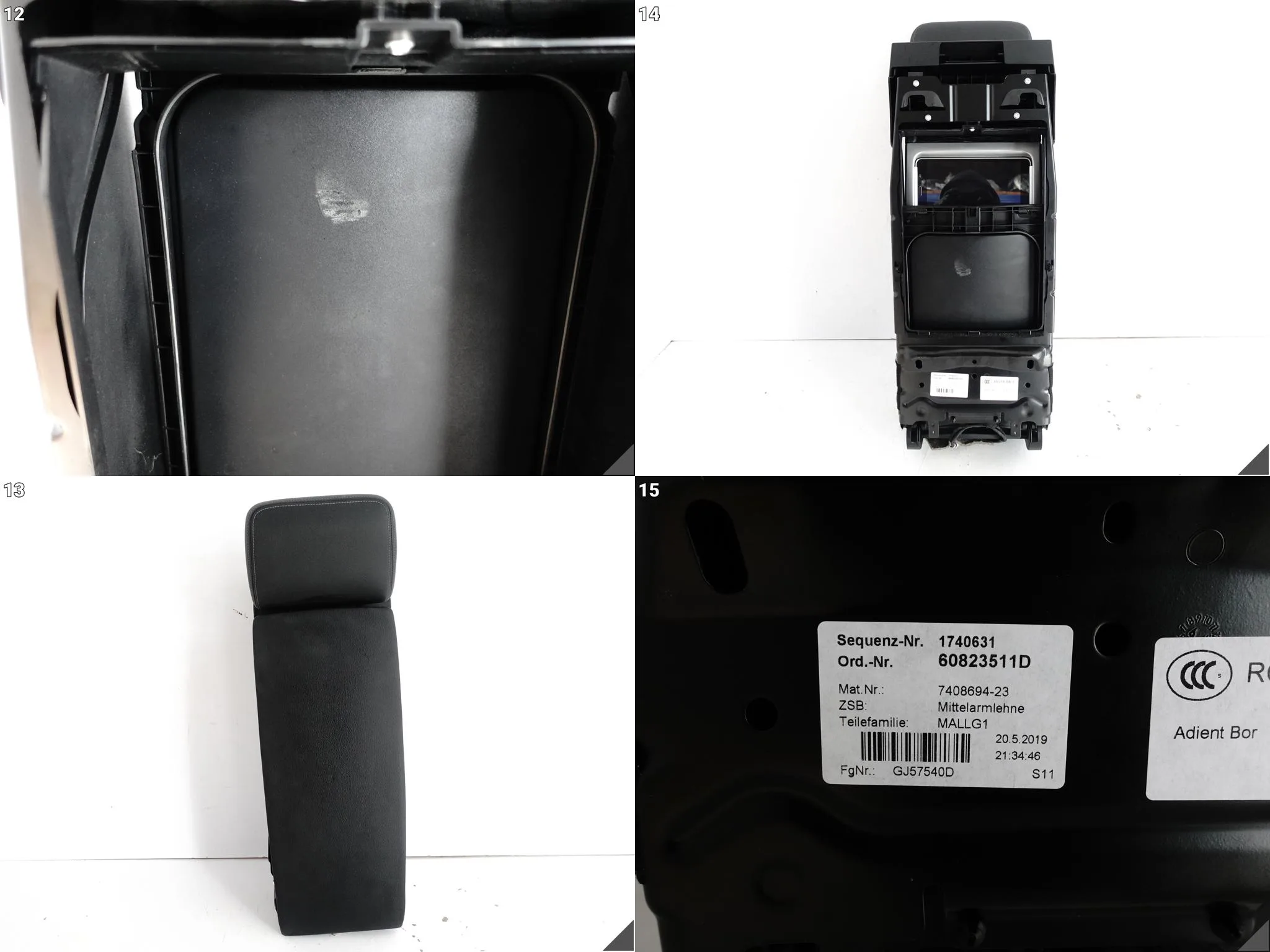BMW 7 G12 LCI 19-22 KANAPA PODŁOKIETNIK SKÓRA DAKOTA SCHWARZ + TABLET TYŁ cb20883dc12b413cd21a4d8db1f90261