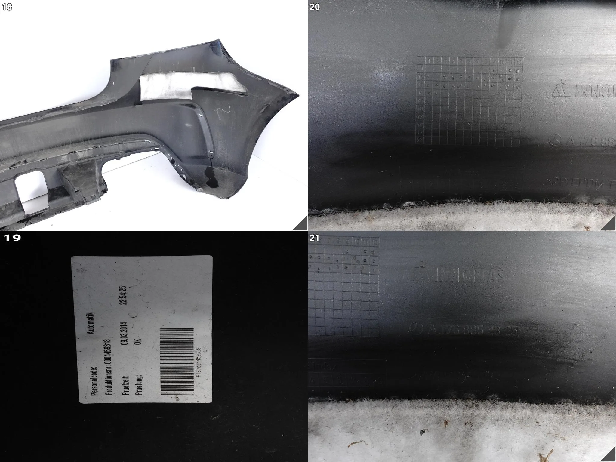 MERCEDES A-KLASA A45 W176 45 AMG 12-18 LIFT ZDERZAK BUMPER TYŁ ce66bce96c97790149a98408b340996a
